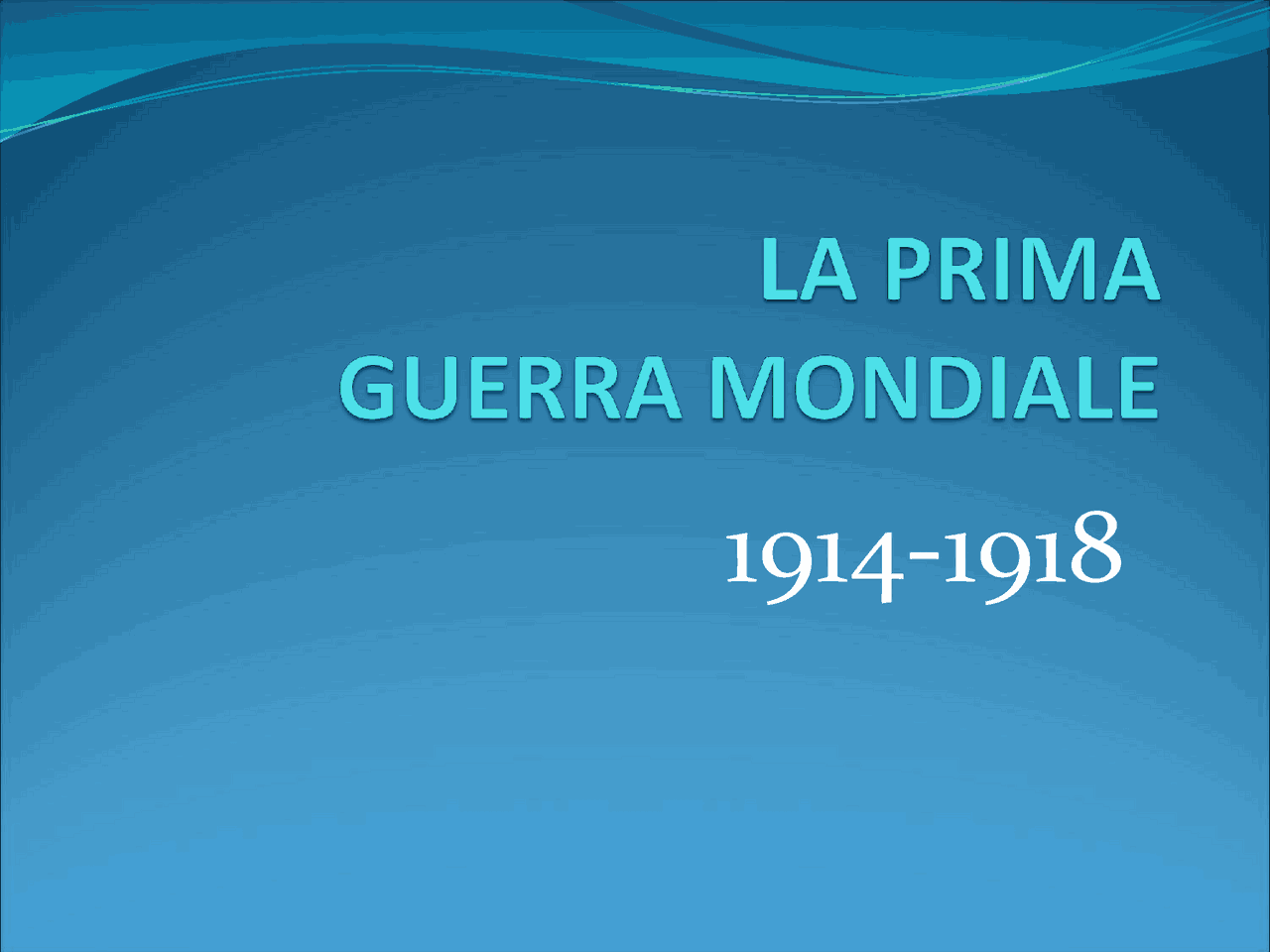 La prima guerra mondiale - Docsity