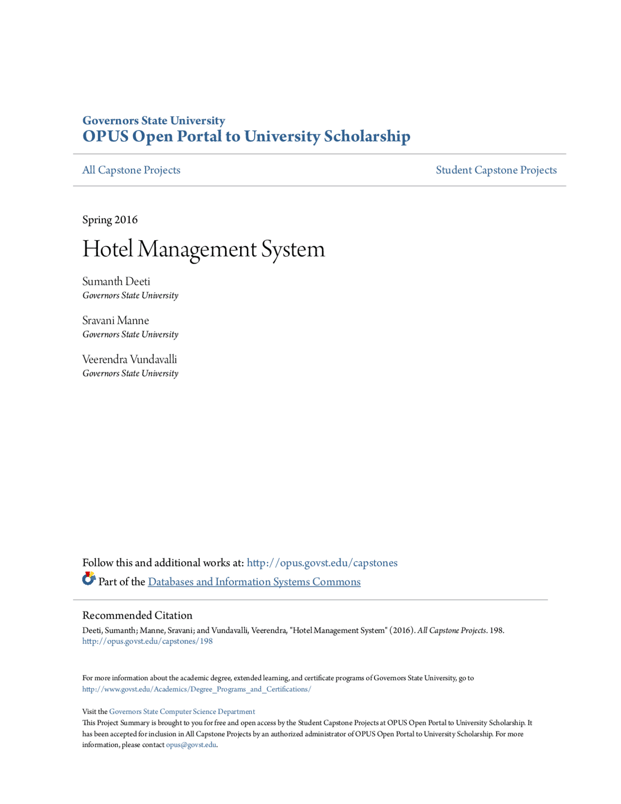 Hotel room reservation system | Summaries Computer Science | Docsity
