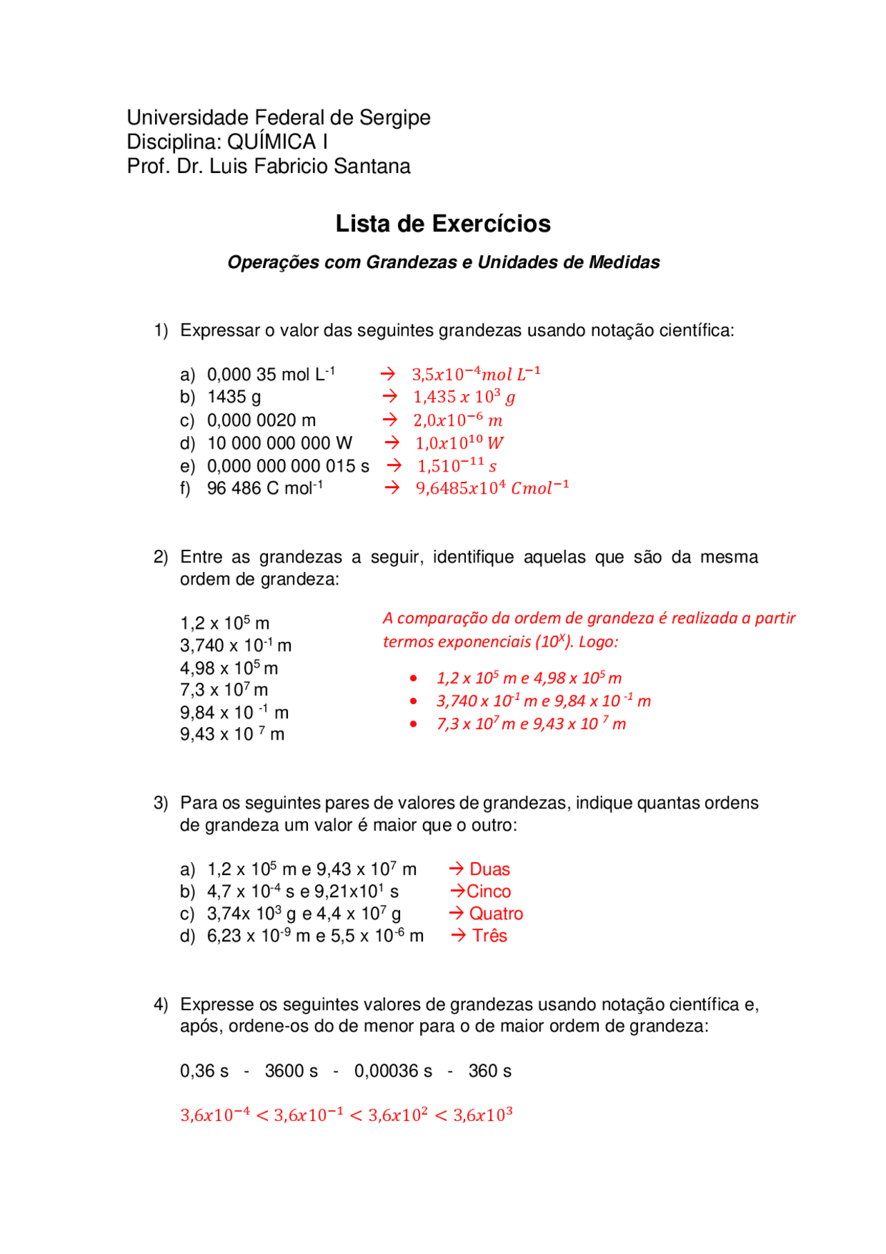 Exercicios Do Enem De Quimica - BINKEDU