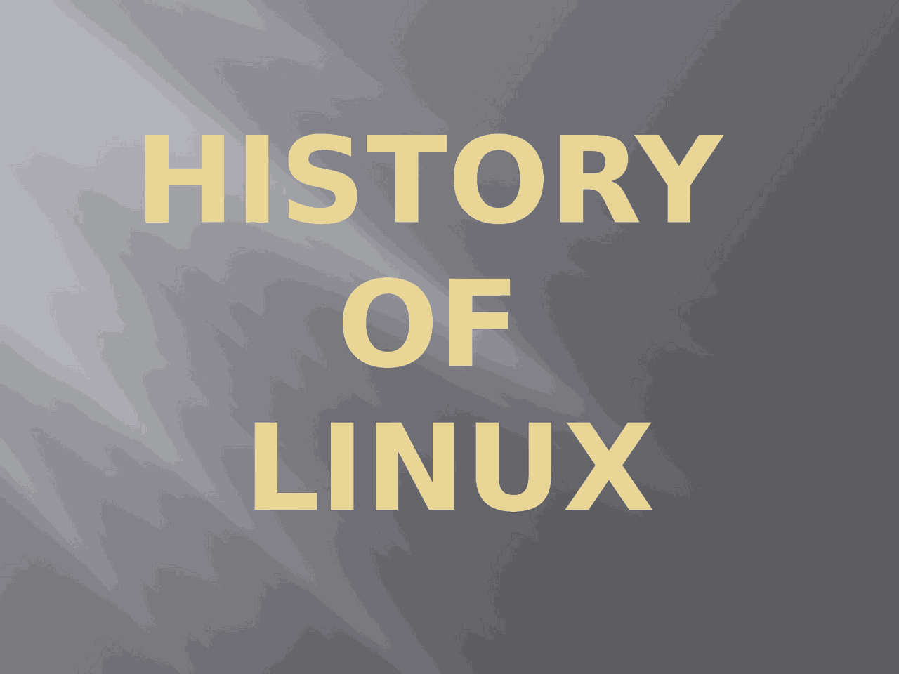 Operating System - History of Linux - Docsity