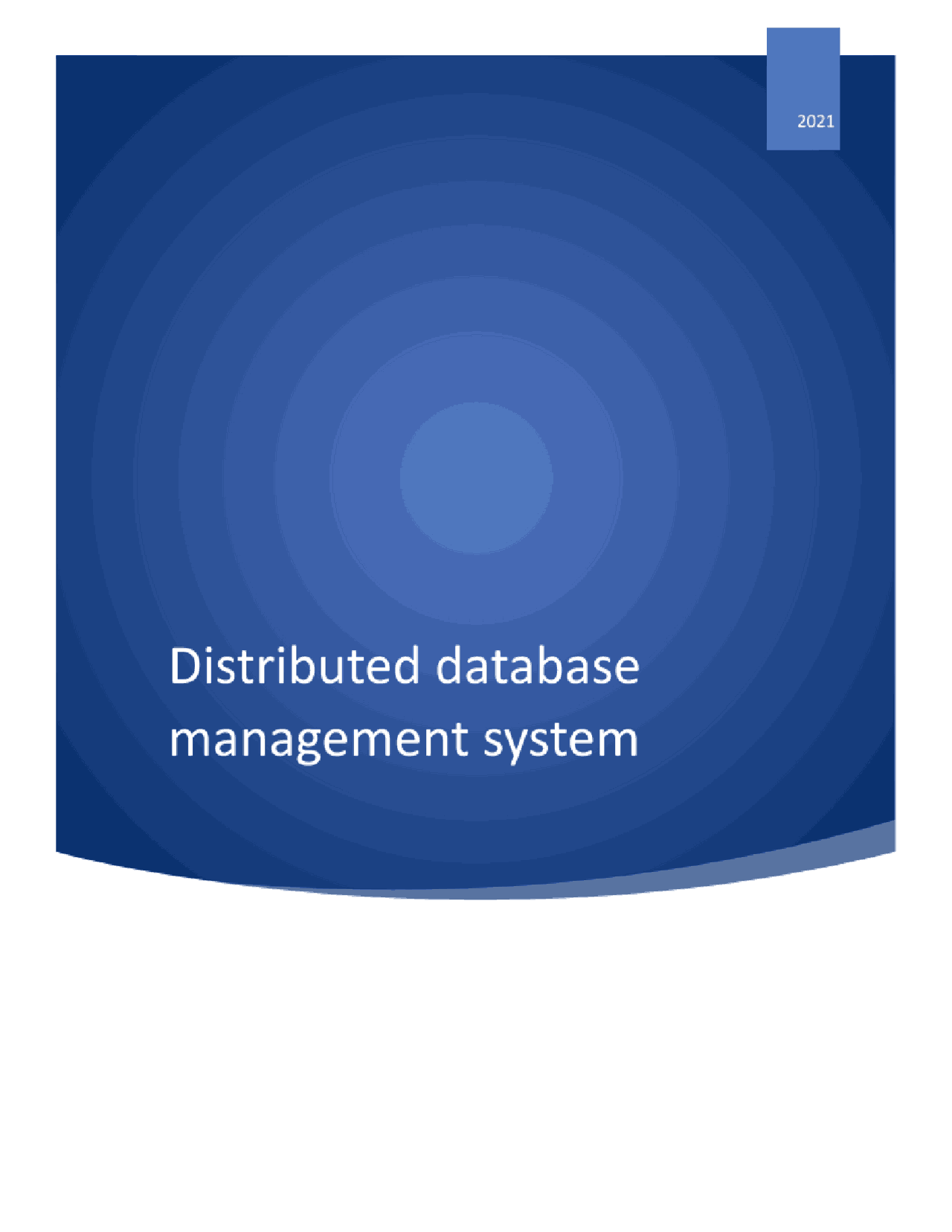 Query optimization in distributed database management system - Docsity
