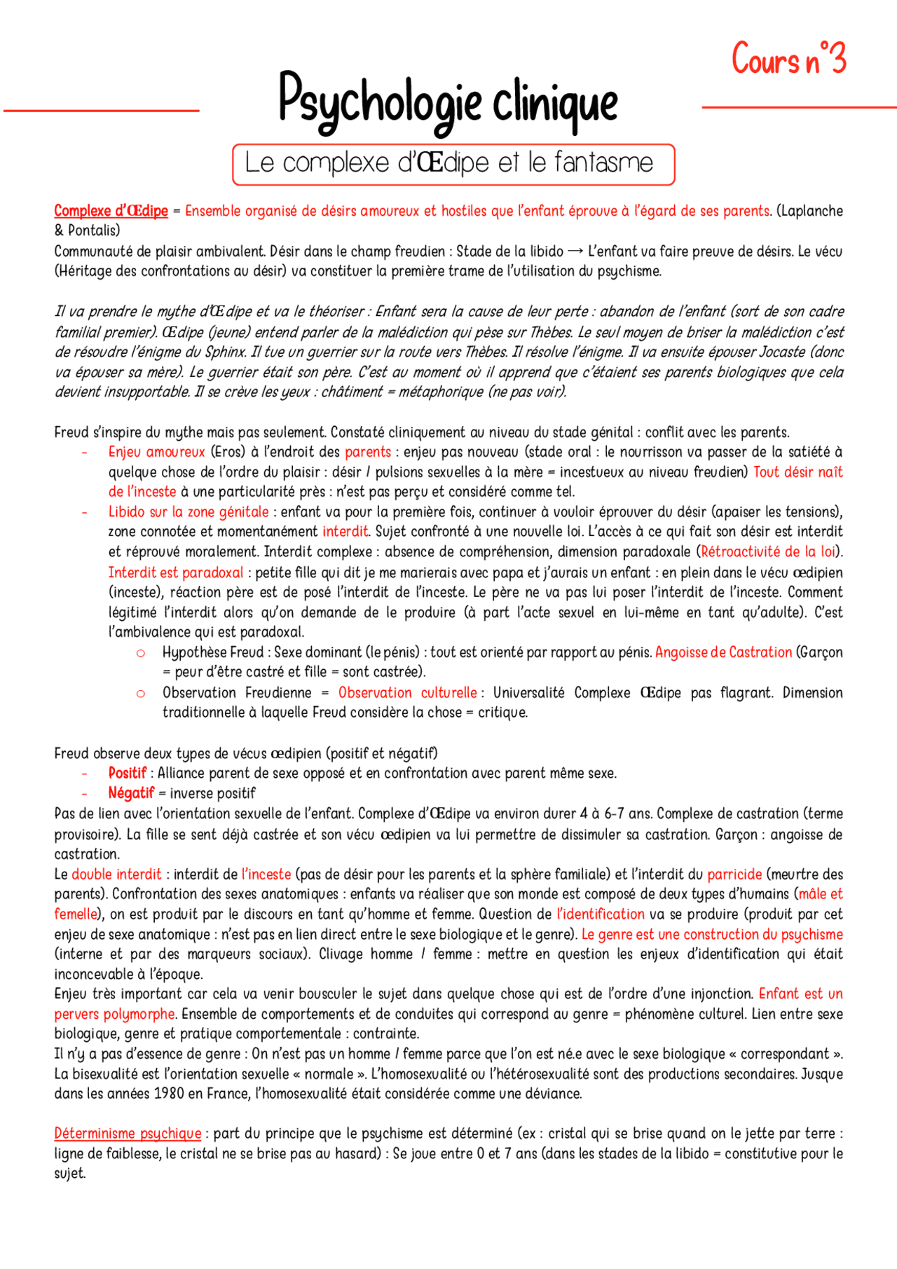 Le Complexe D œdipe Et Le Fantasme Docsity Le Complexe D œdipe Et Le Fantasme Docsity