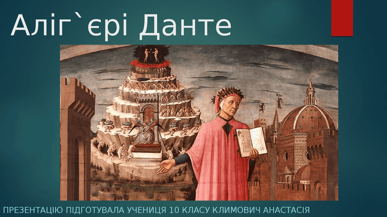 Аліг`єрі Данте.... - Docsity