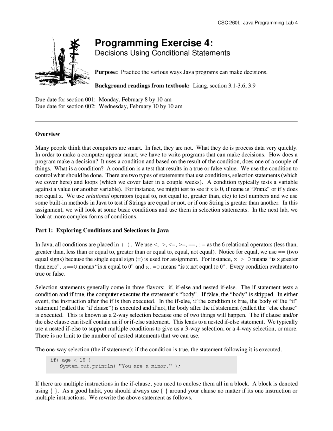 Java Programming Excerxises:Decisions Using Conditional Statements ...