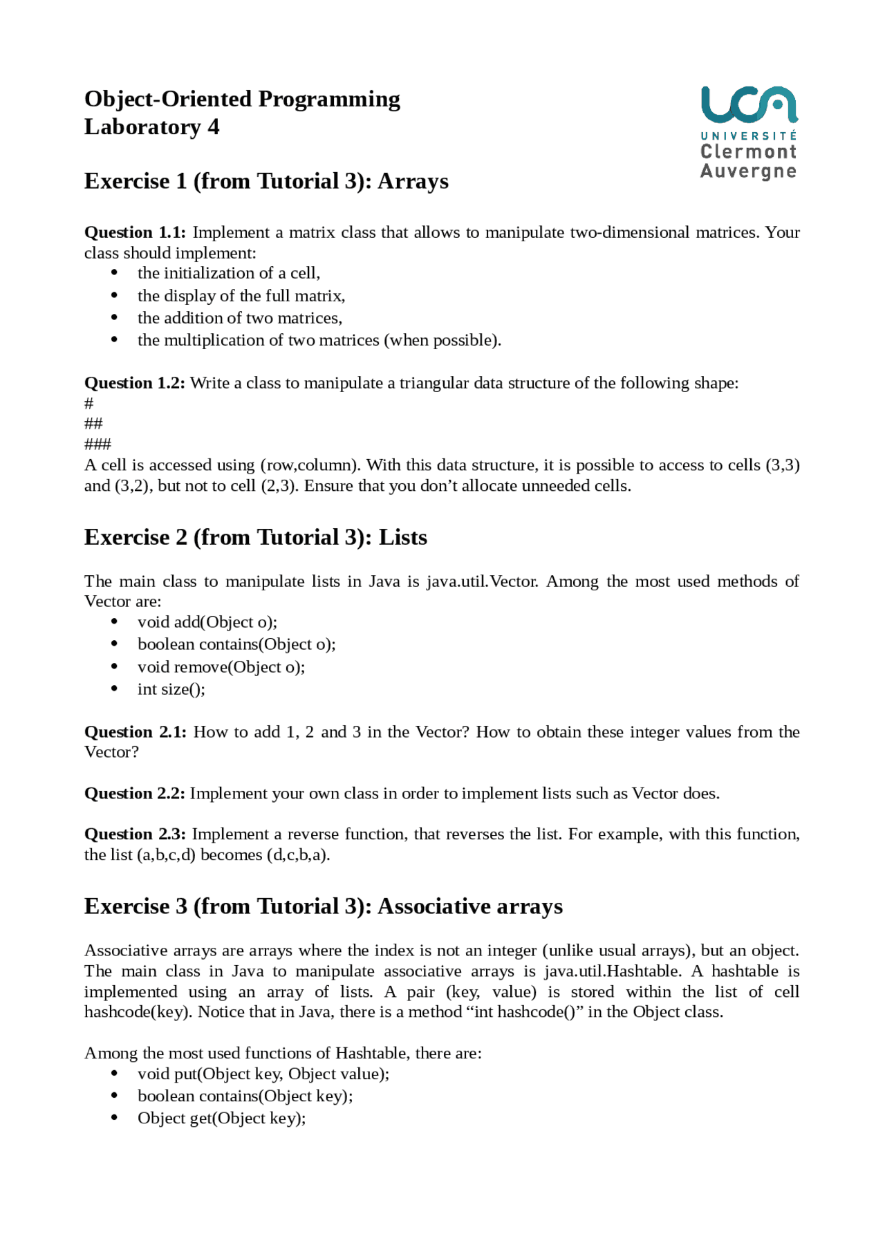 Object Oriented Programming Language - Docsity