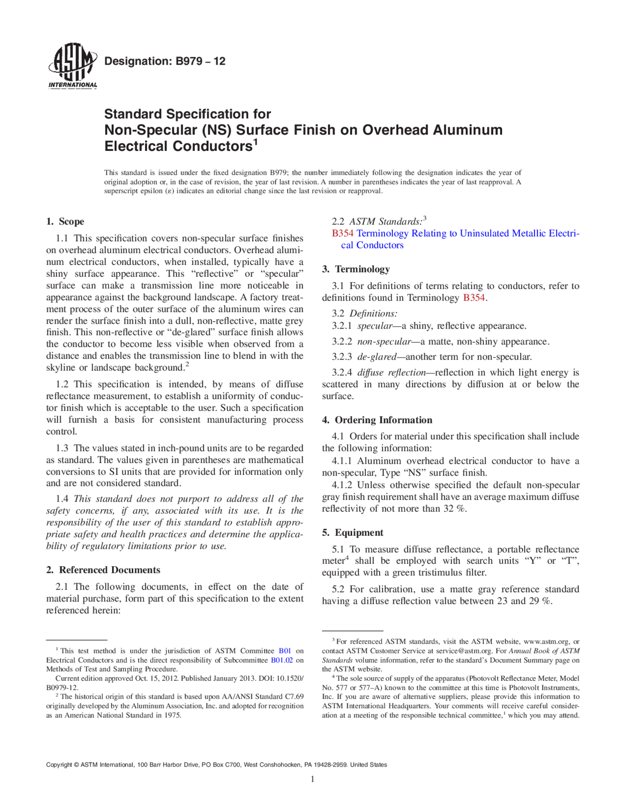 B97912_Standard_Specification_for_NonSpecular_(NS)_Surface_Finish_on