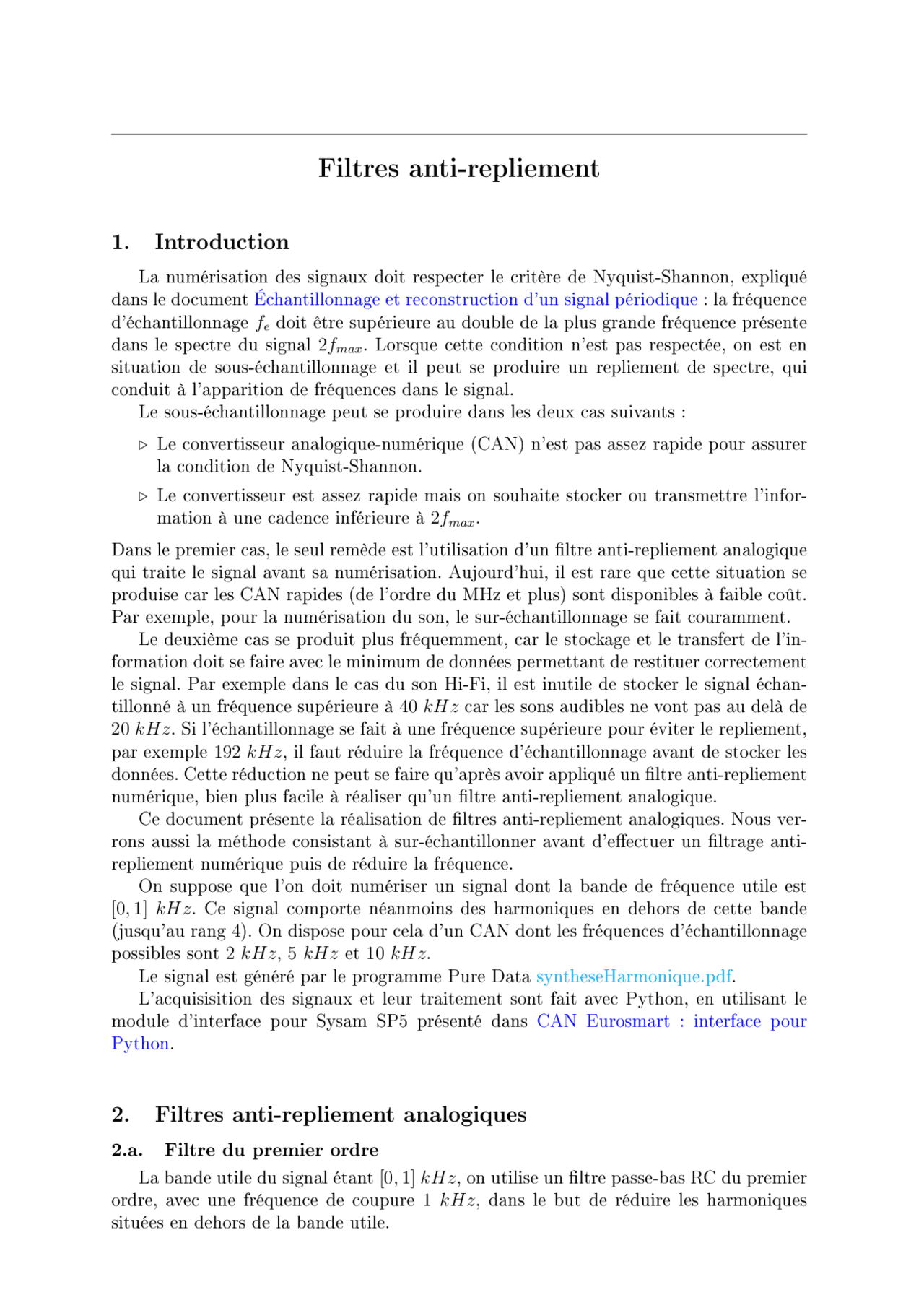 Filtres antirepliement Docsity — free download