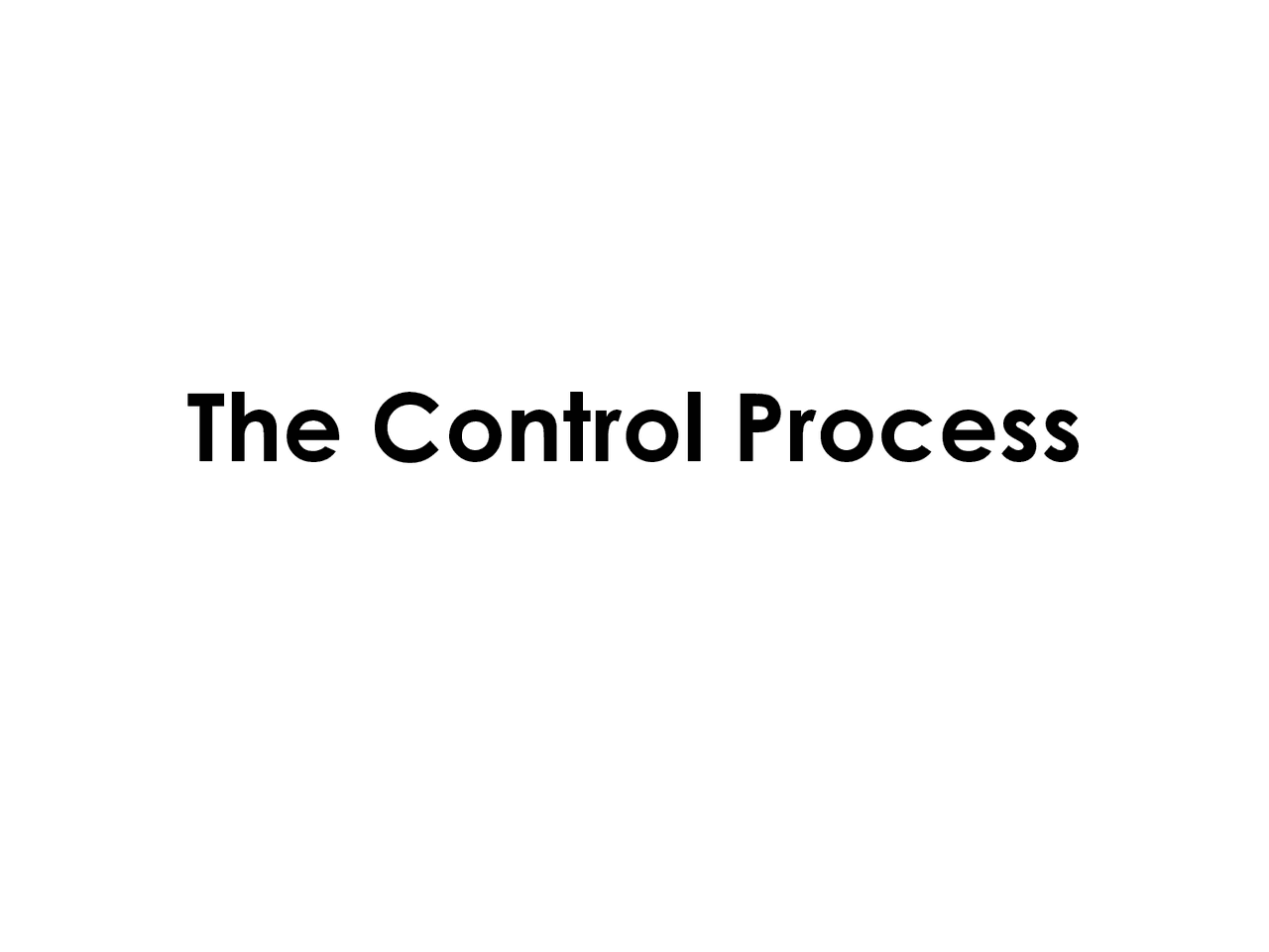 Control Process presentation - Docsity