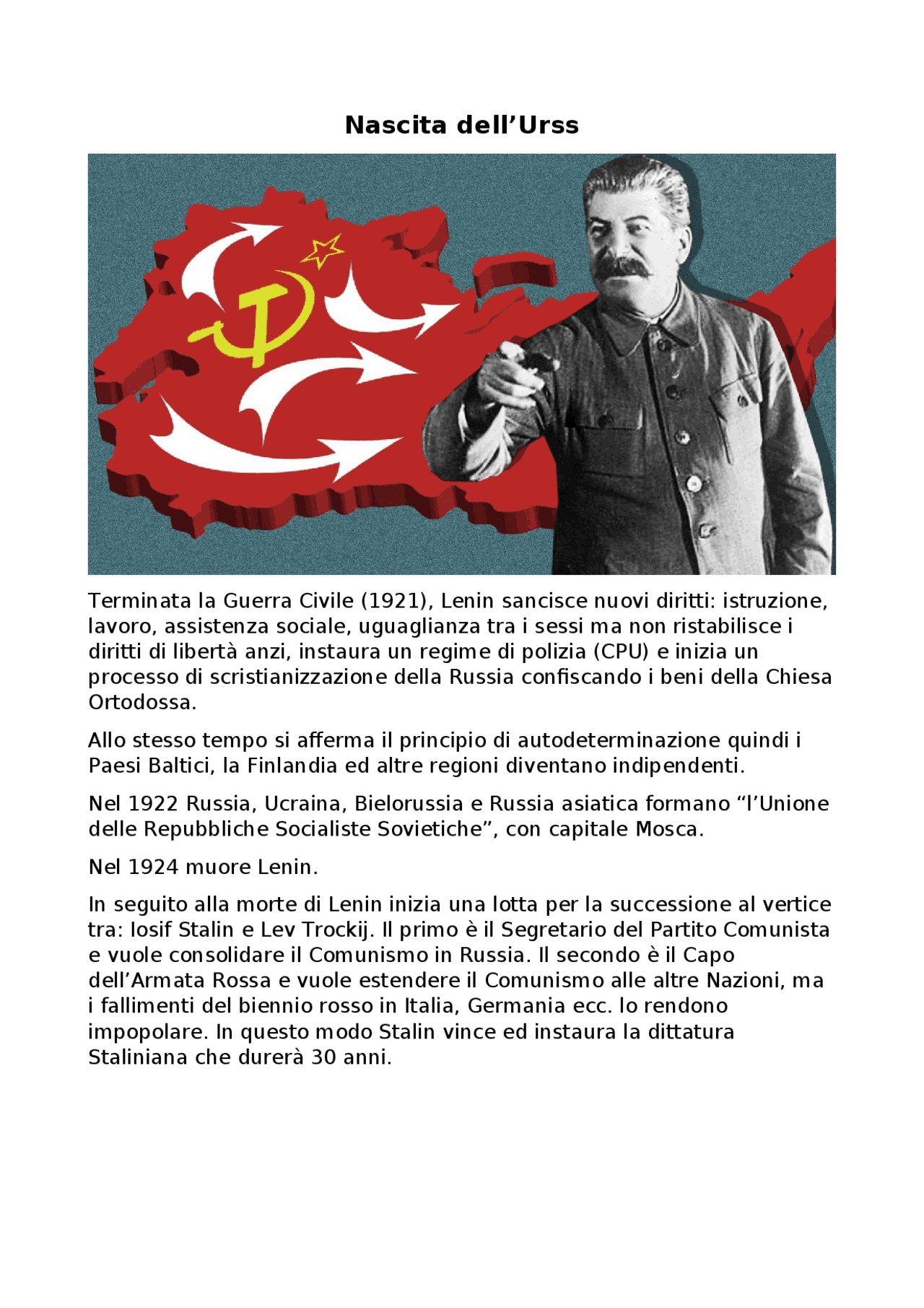 appunti-nascita-dell-urss-docsity