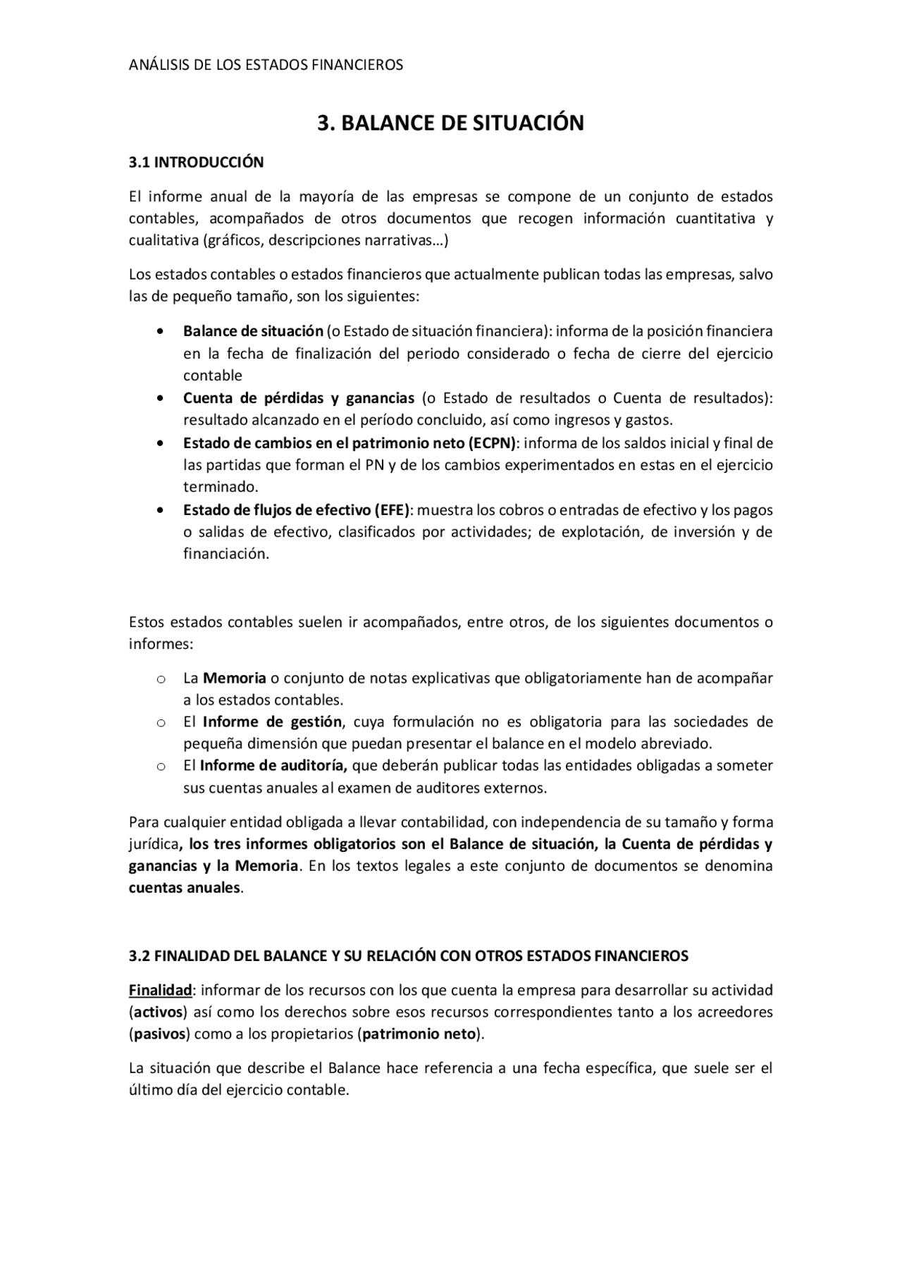 Apuntes análisis de los estados financieros | Apuntes de Análisis ...