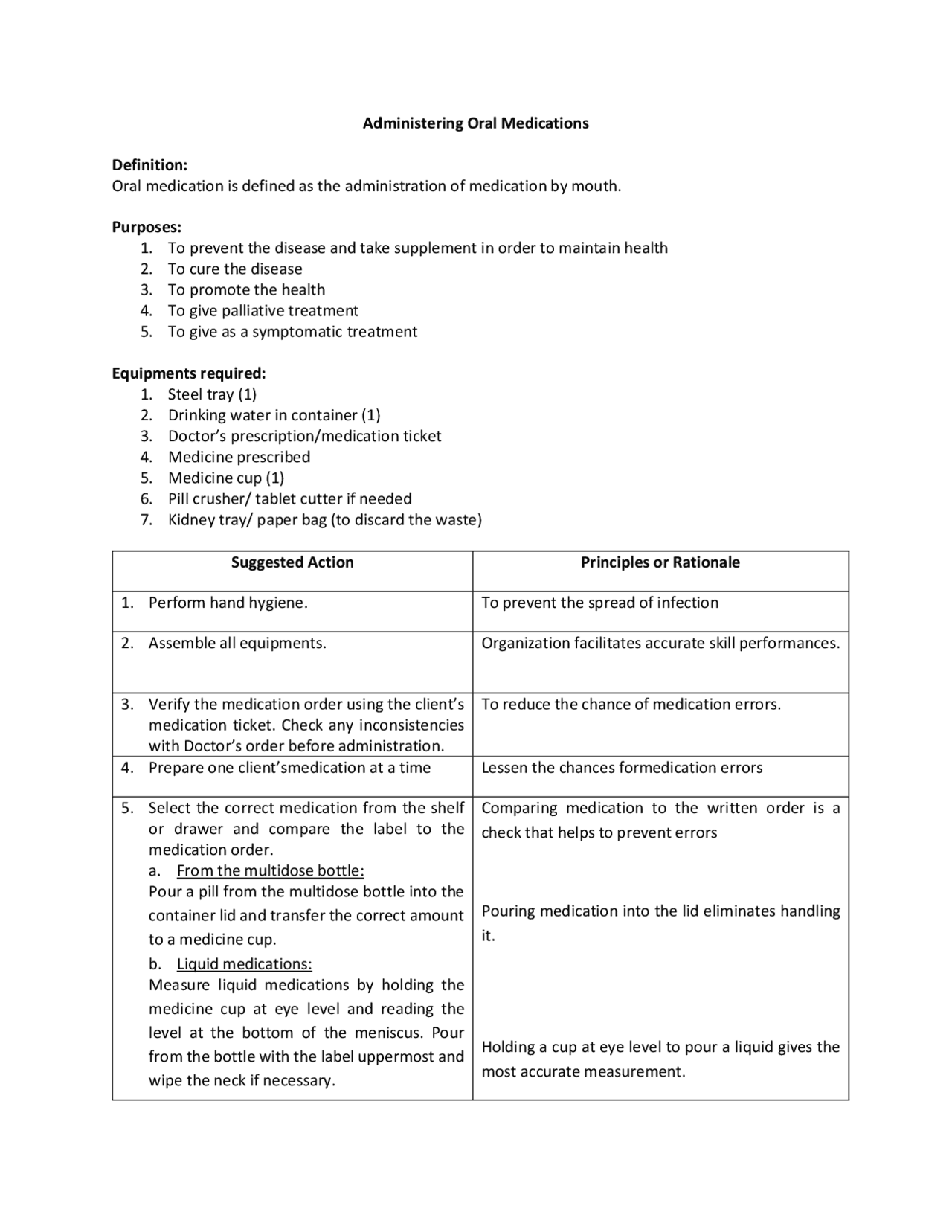 RLE Related Learning Experiences - Docsity