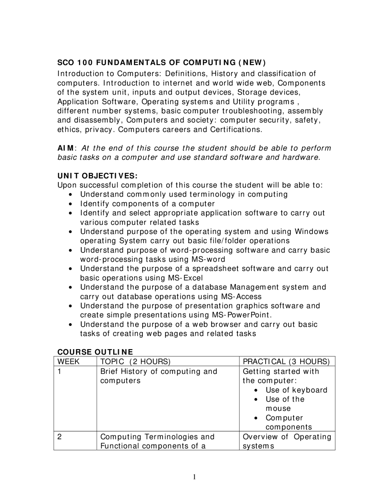 Introduction to Computers | Lecture notes Introduction to Computing ...