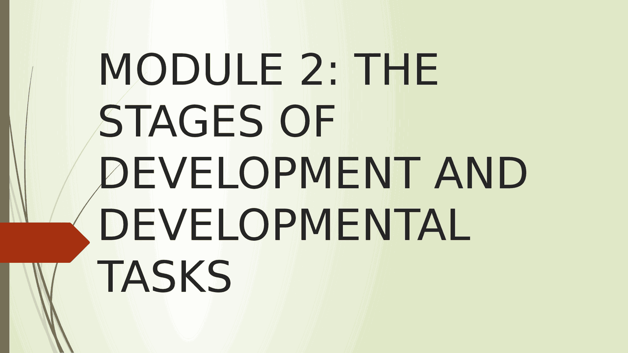 MODULE 2 OF CHILD AND ADOLESCENT DEVELOPMENT - Docsity