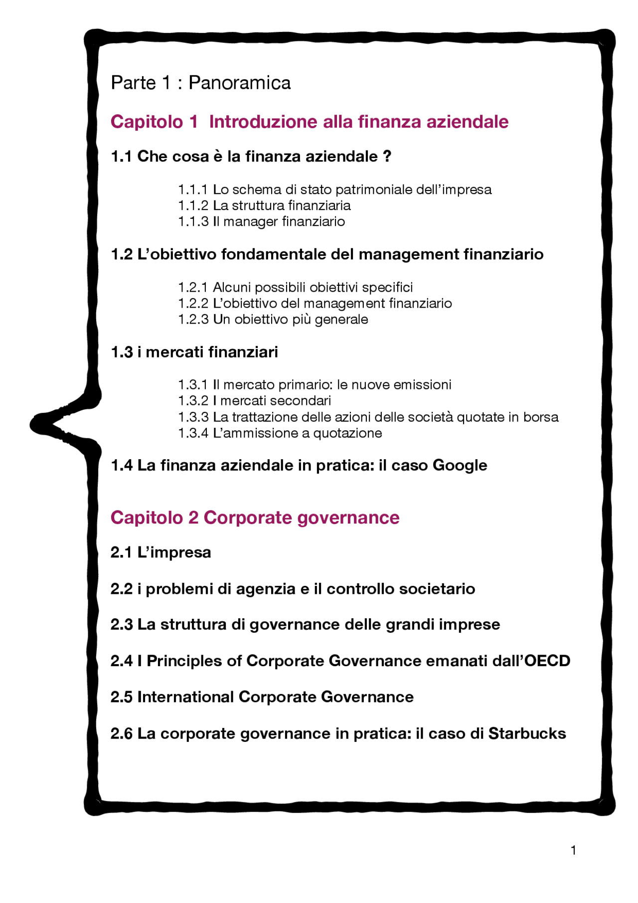 Appunti di Finanza aziendale Parte 1 - Docsity