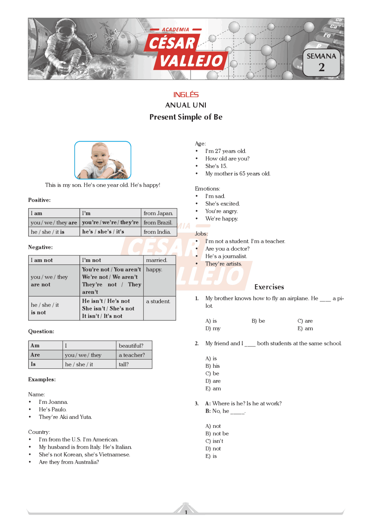 Ingles material de estudio - Docsity