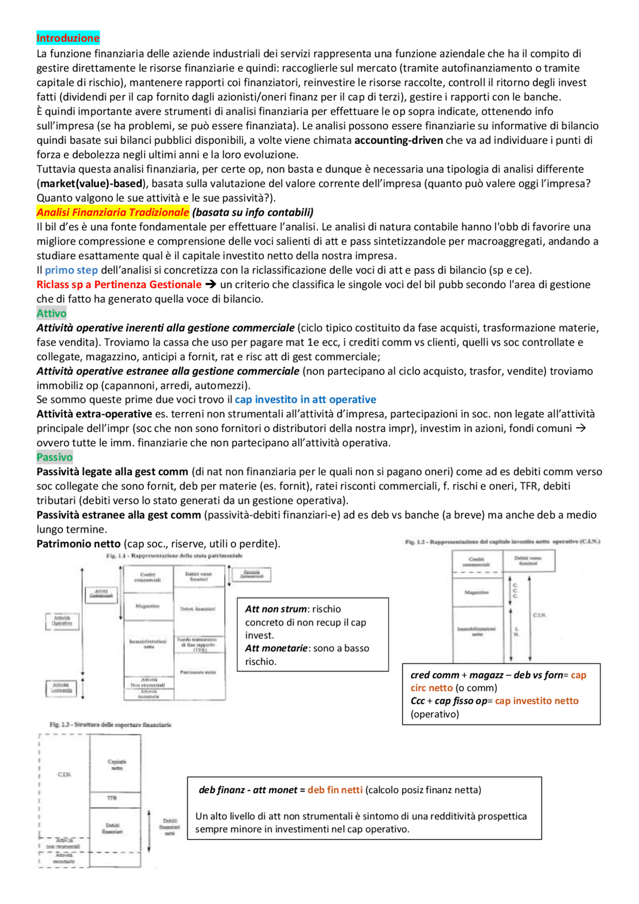 Appunti Corporate Finance - ROSSI | Appunti di Finanza Aziendale | Docsity