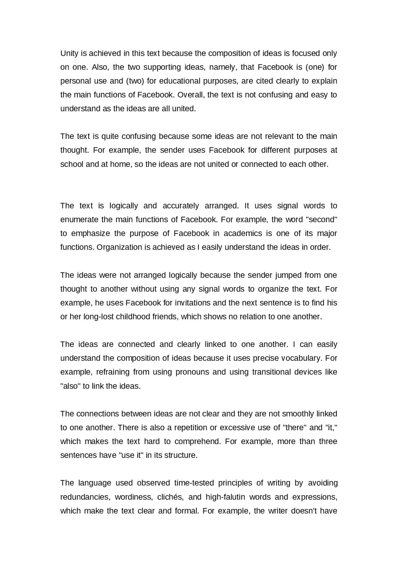 Reading and writing subject Docsity