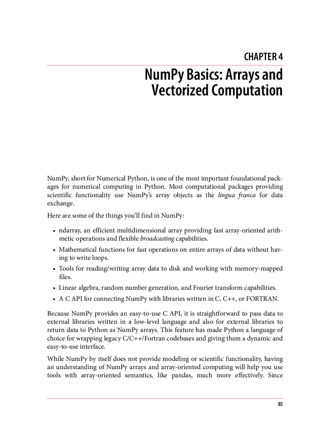 Aula básica sobre numpy em python - Docsity