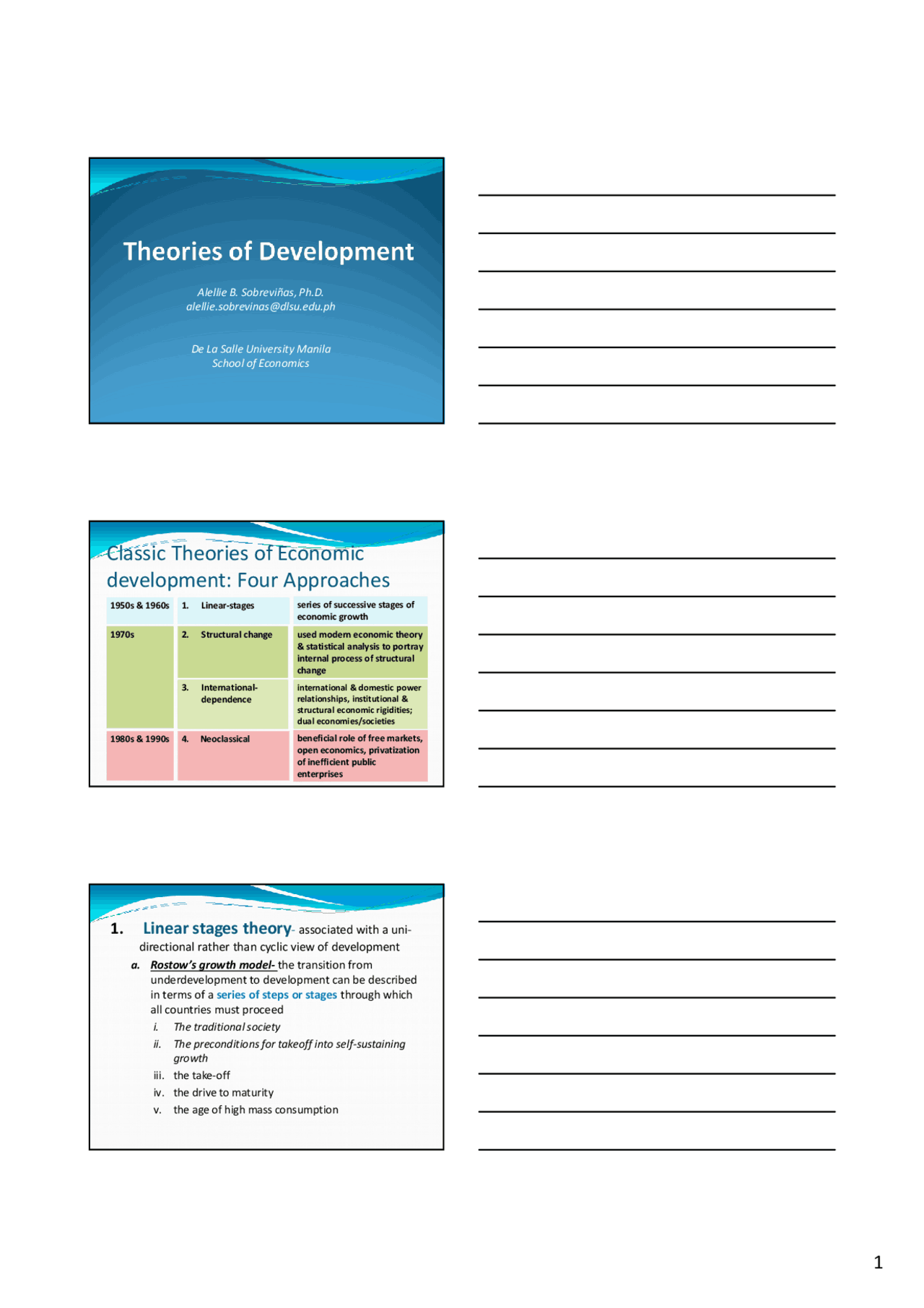 Summary notes of development economics | Summaries Development ...