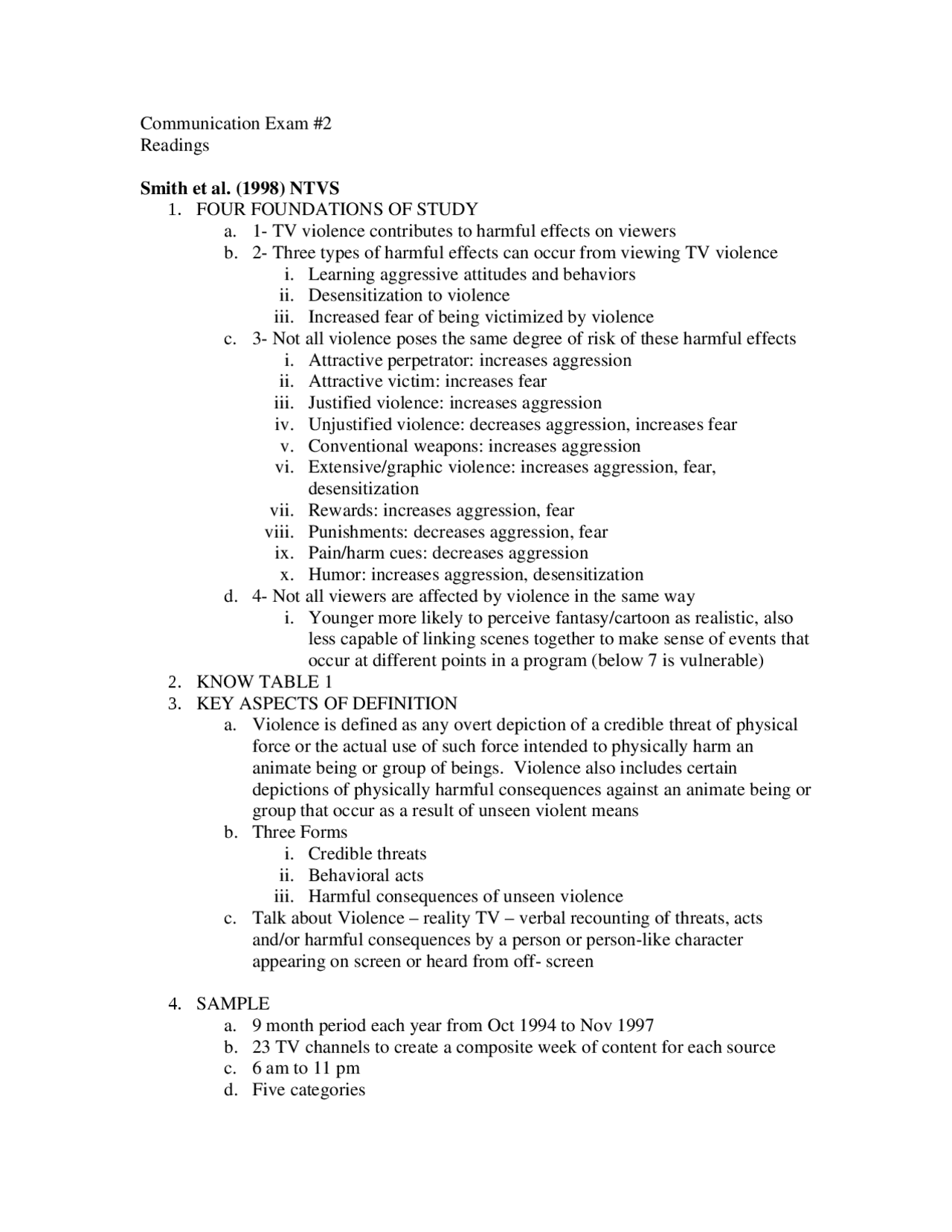 Communication Exam 2 Readings Docsity