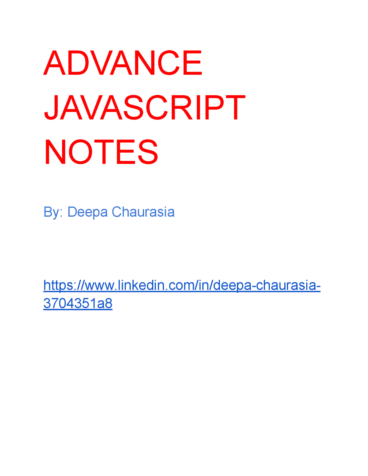 Javascript_for_advanced_learners - Docsity