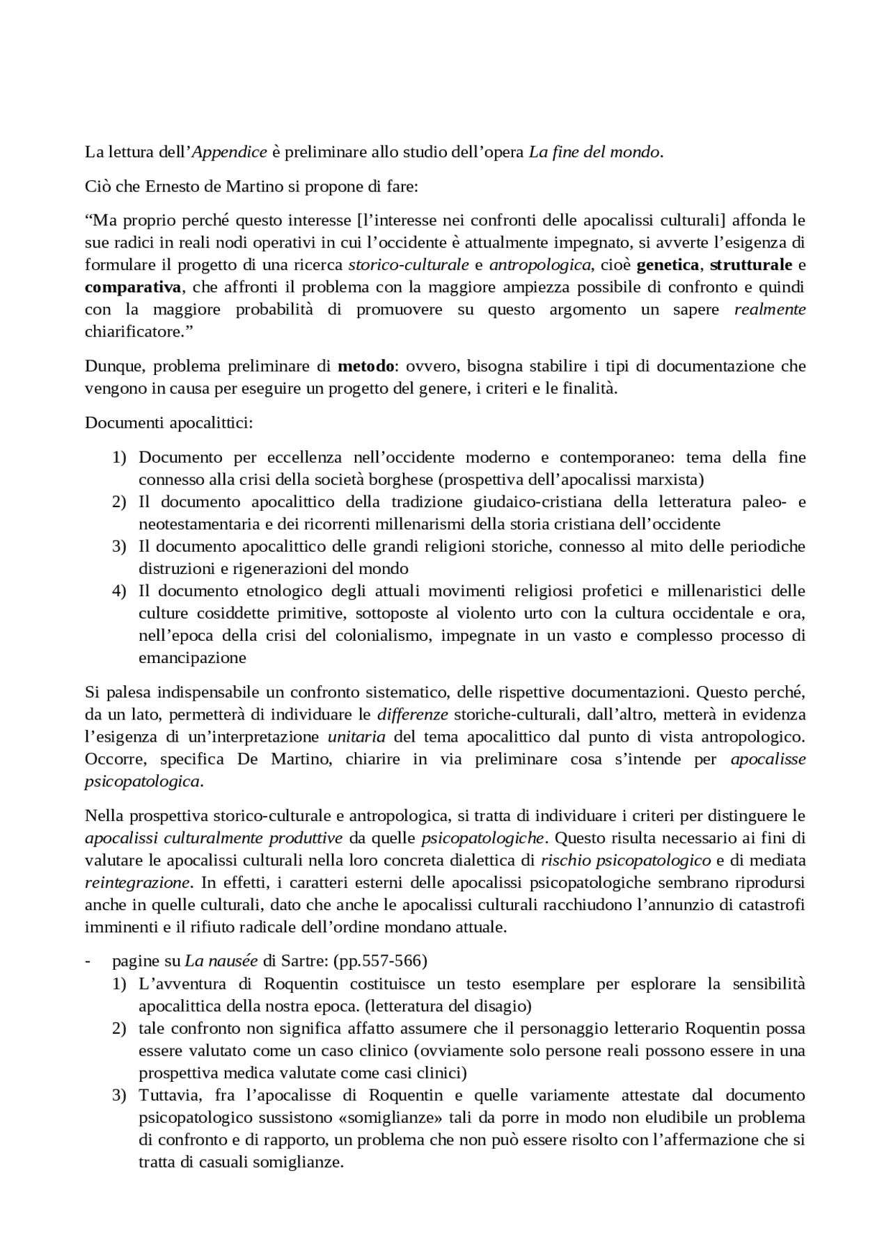 La fine del mondo di Ernesto de Martino Docsity La fine del mondo di Ernesto de Martino Docsity