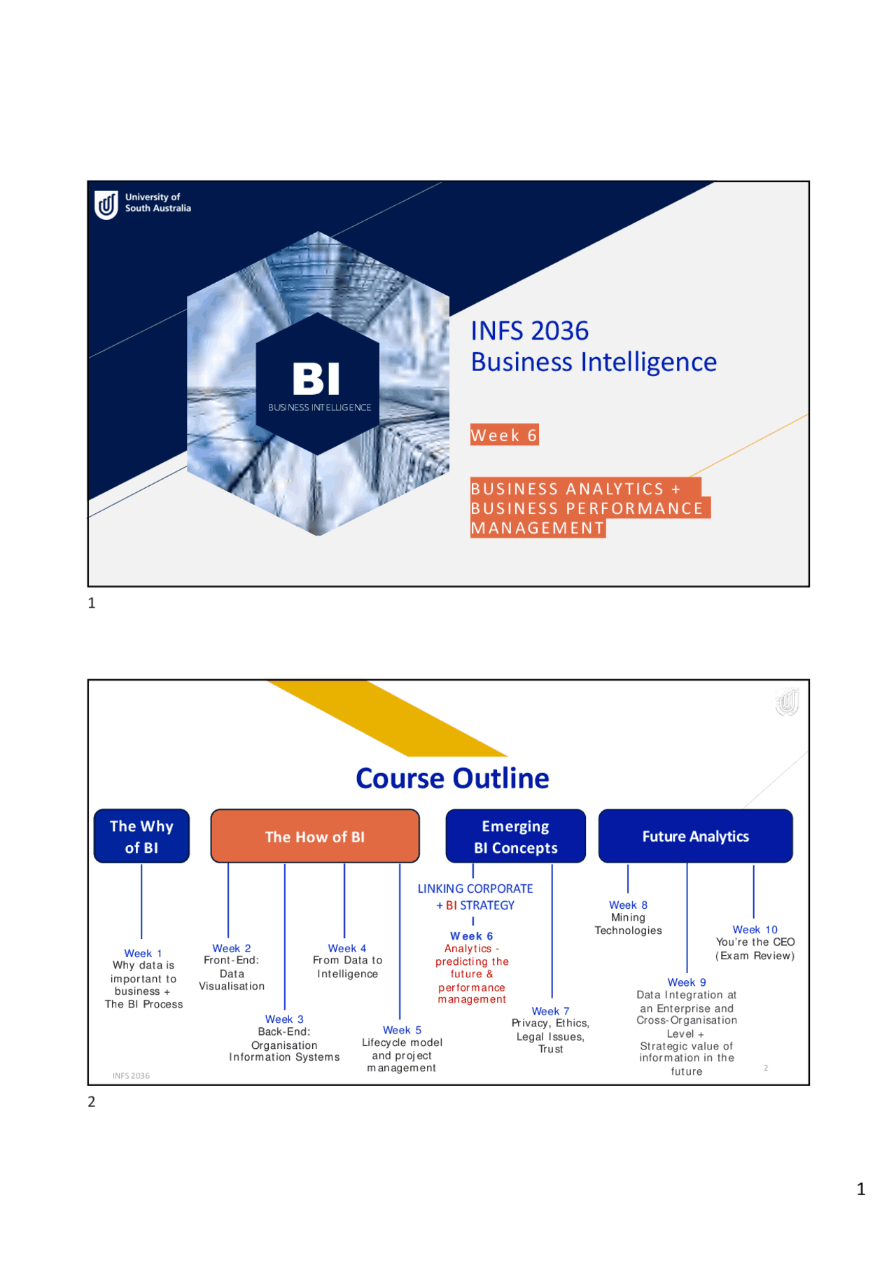 Business intelligence notes | Lecture notes Business | Docsity
