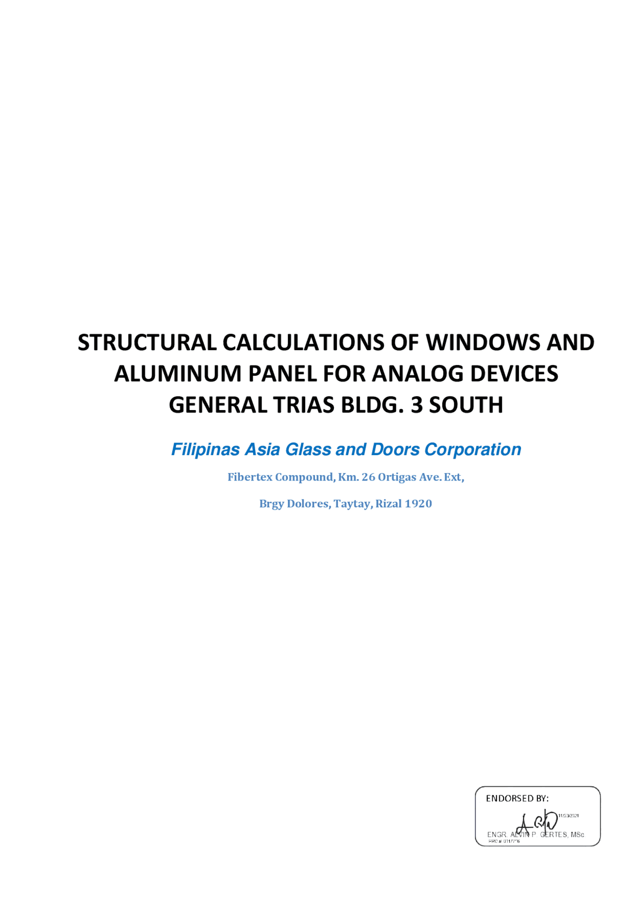 Structural Calculations - Docsity