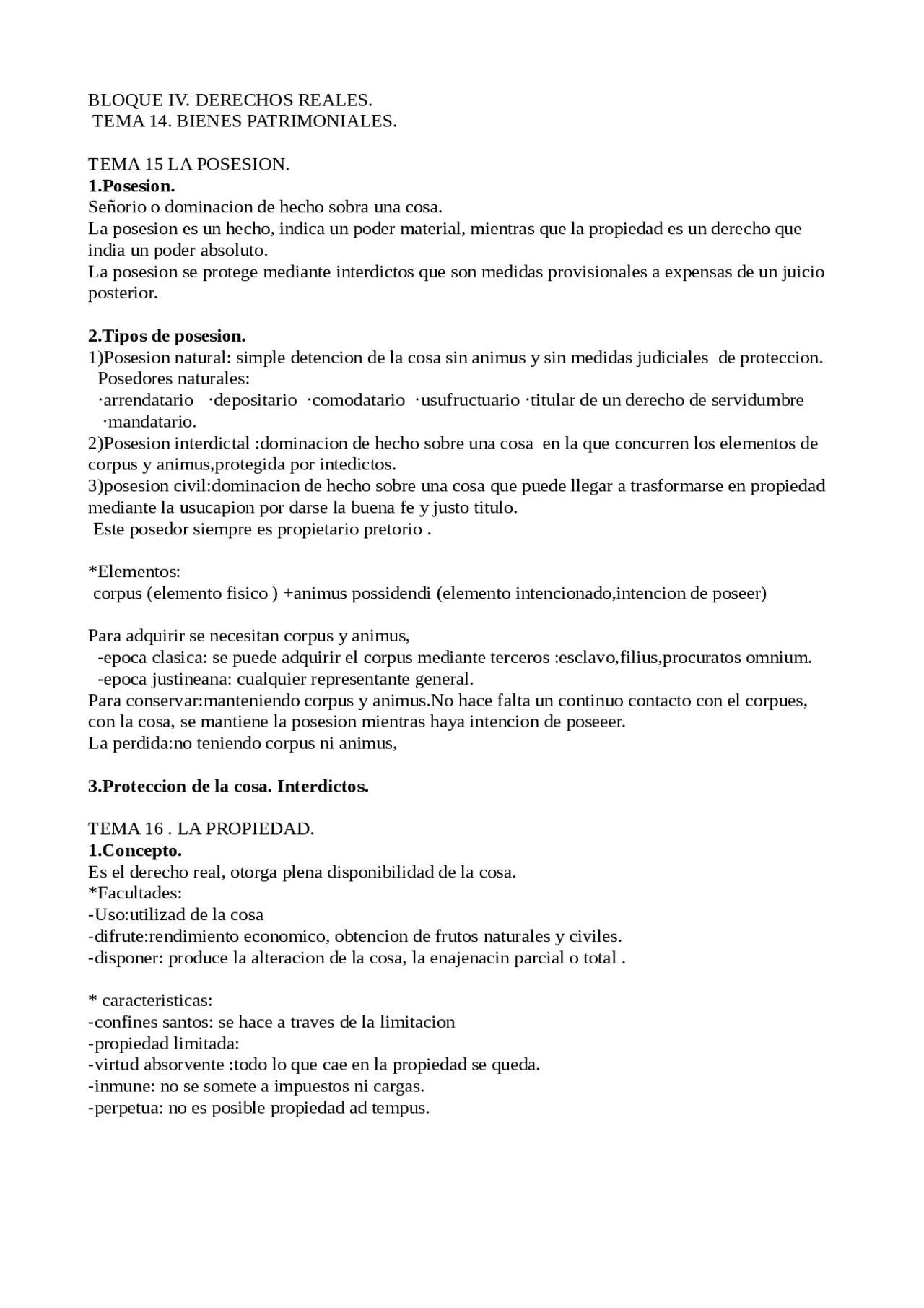Tema 14. bienes patrimoniales Docsity