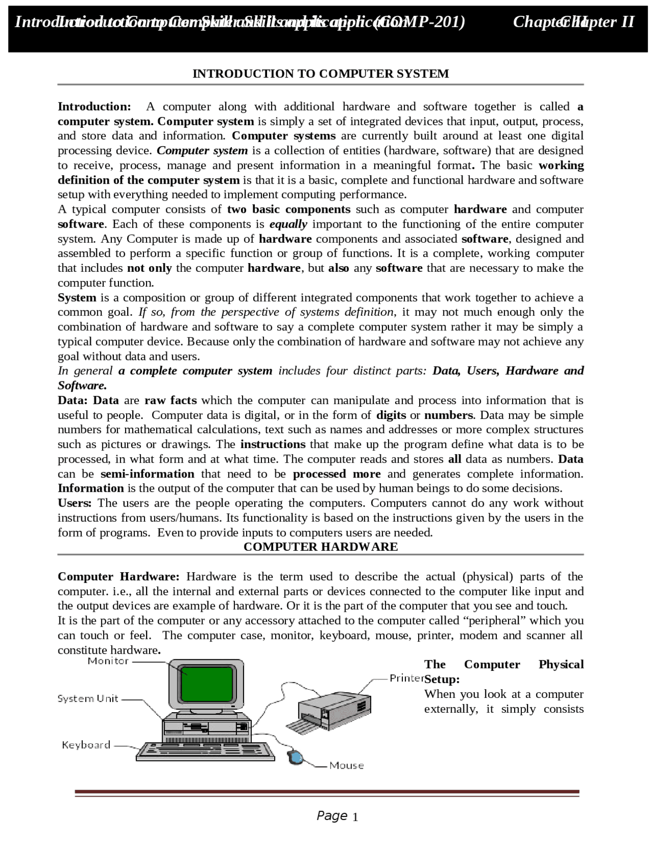 Basic Computer Skills And It Applications Docsity Basic computer skills and it applications docsity