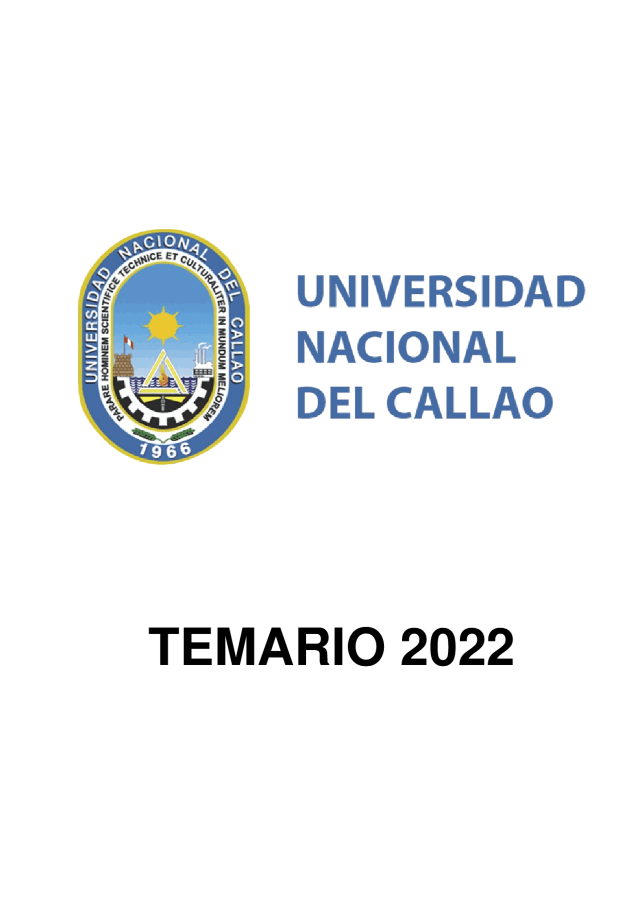 PROSPECTO ADMISION UNAC 2022 Docsity