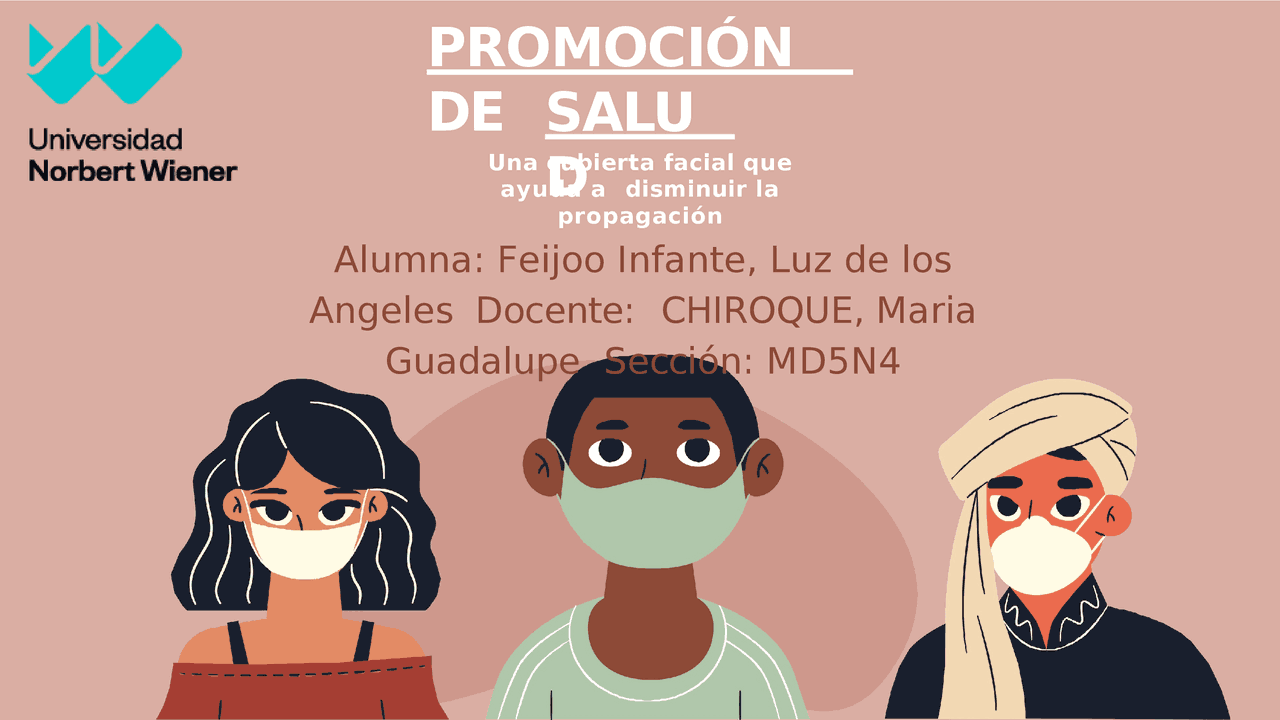 Promoción de la Salud: Actividades Preventivas contra el COVID-19 ...