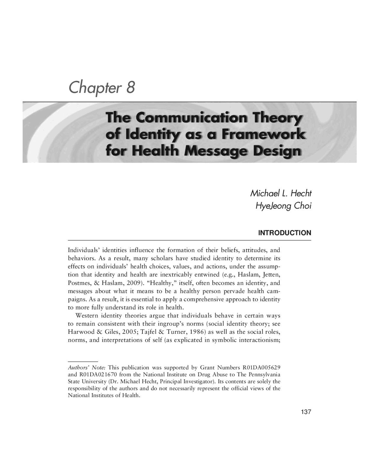 The Communication Theory of Identity as a Framework for Health Message ...