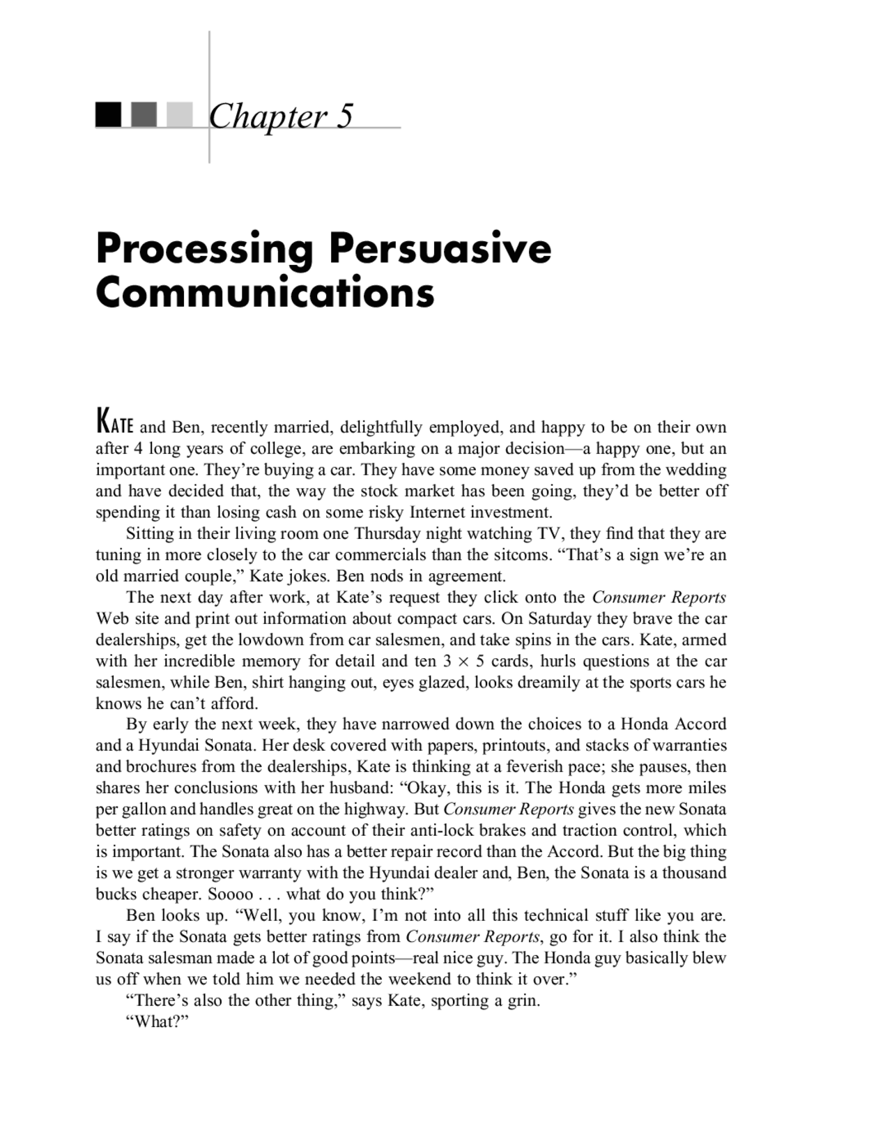 Processing Persuasive Communications | Study notes Theories of ...