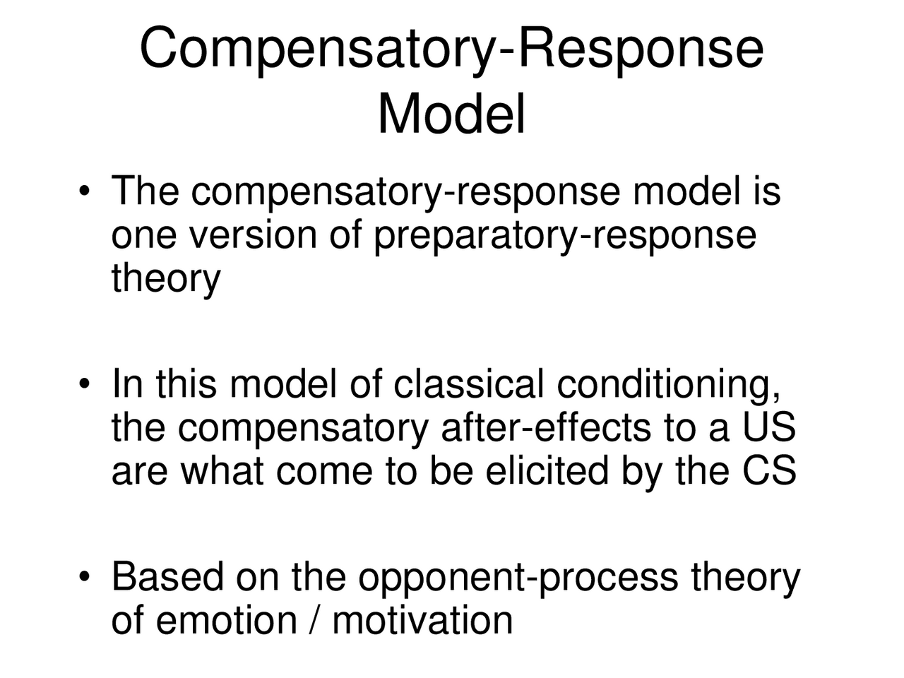 Opponent process theory of emotions - Docsity