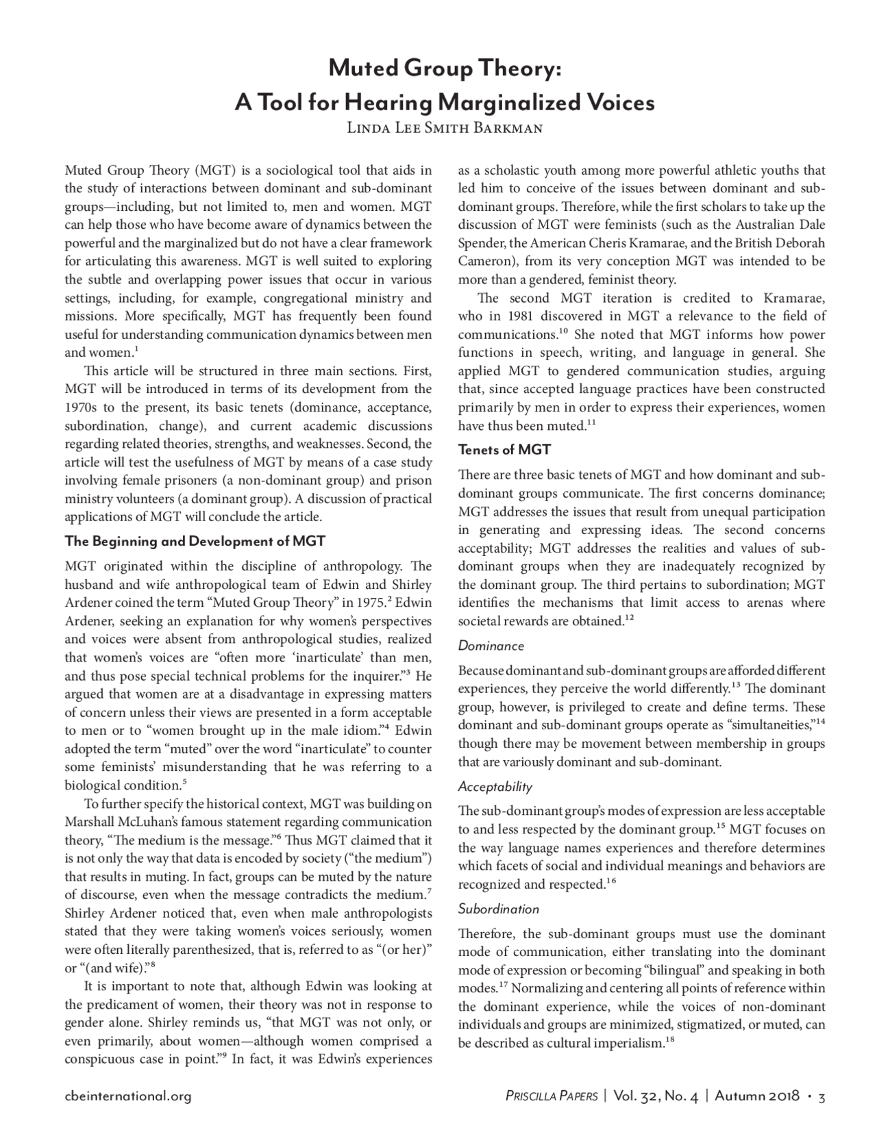 Muted Group Theory Tools for hearing Marginalized voices Docsity