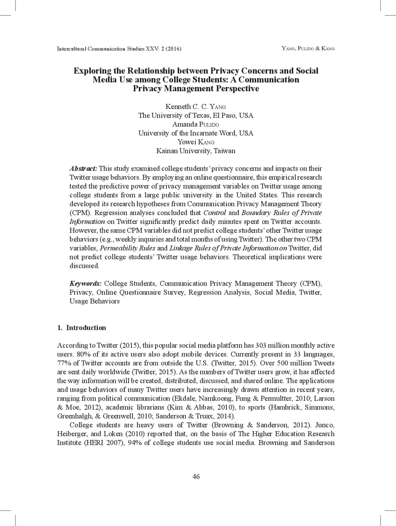 Exploring the Relationship between Privacy Concerns and Social Media ...