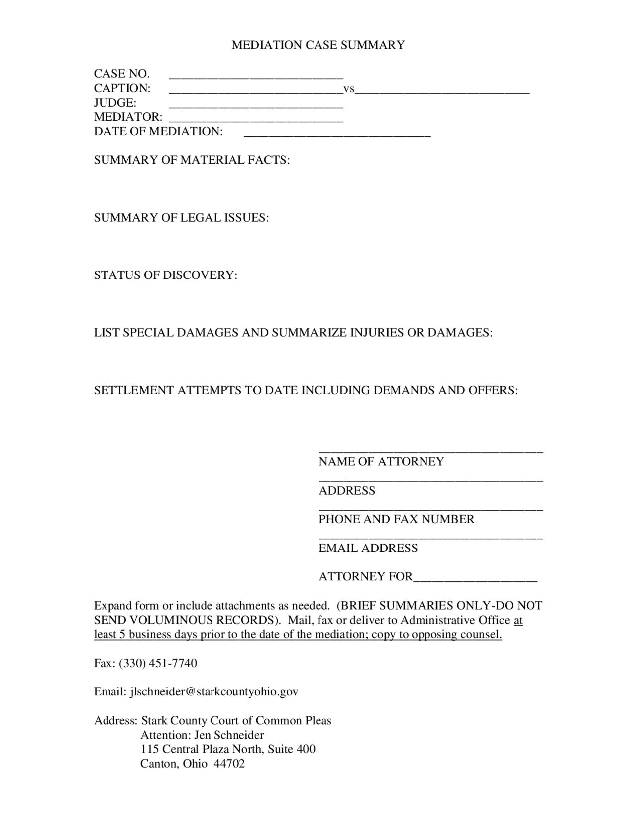 Mediation Recap Example Mediation case summary - Docsity