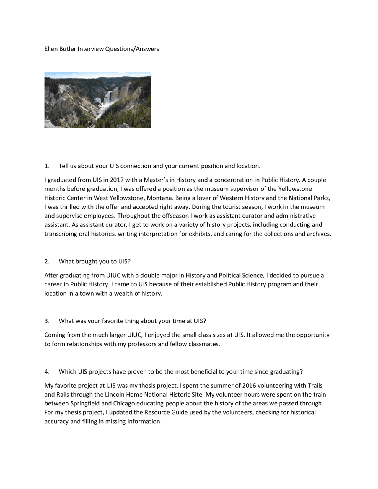 Ellen Butler Interview Questions Docsity