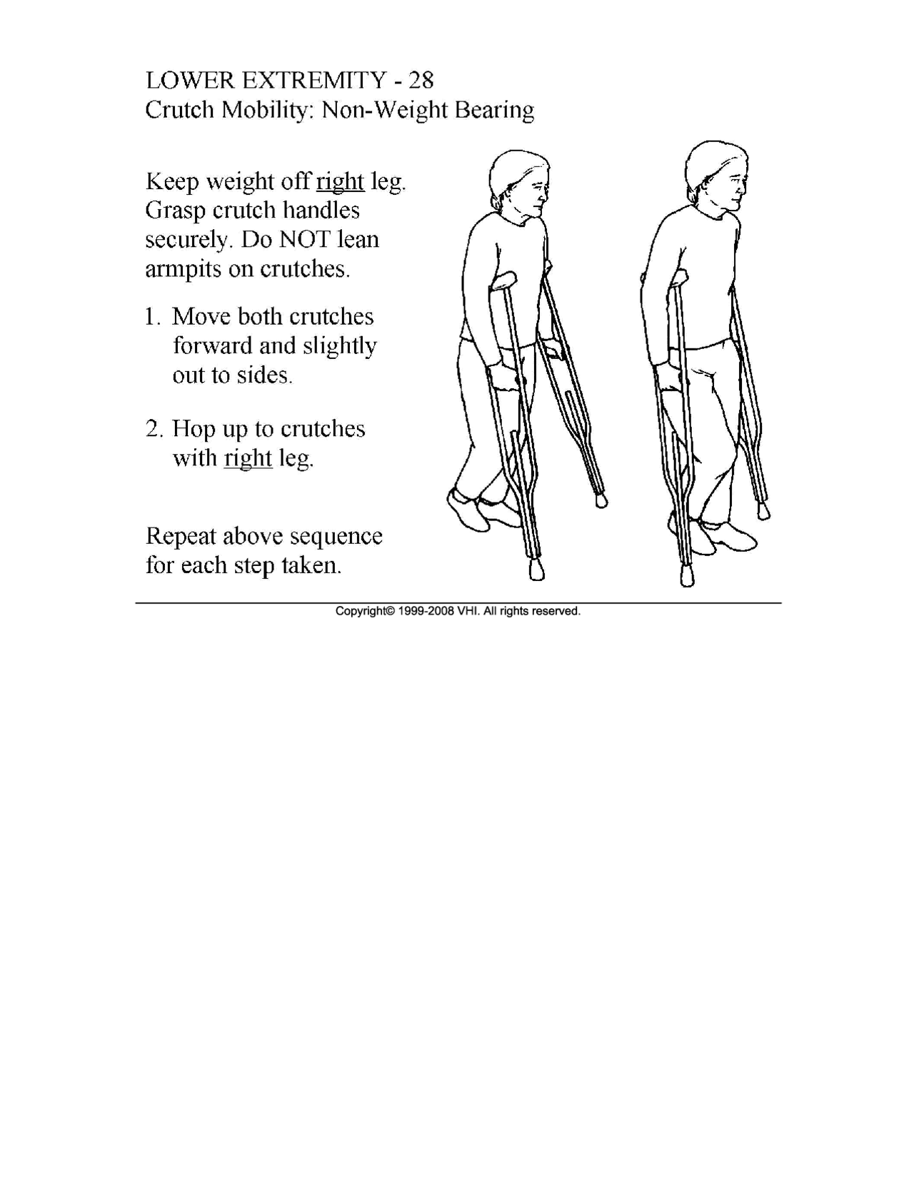 Physical therapy crutch exercises Docsity