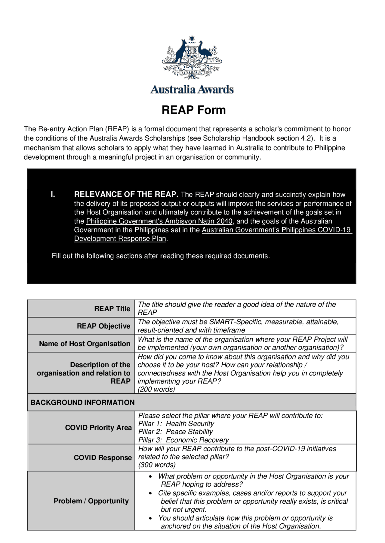 Reap Notes Example Reap Form for Docs Periodt - Docsity