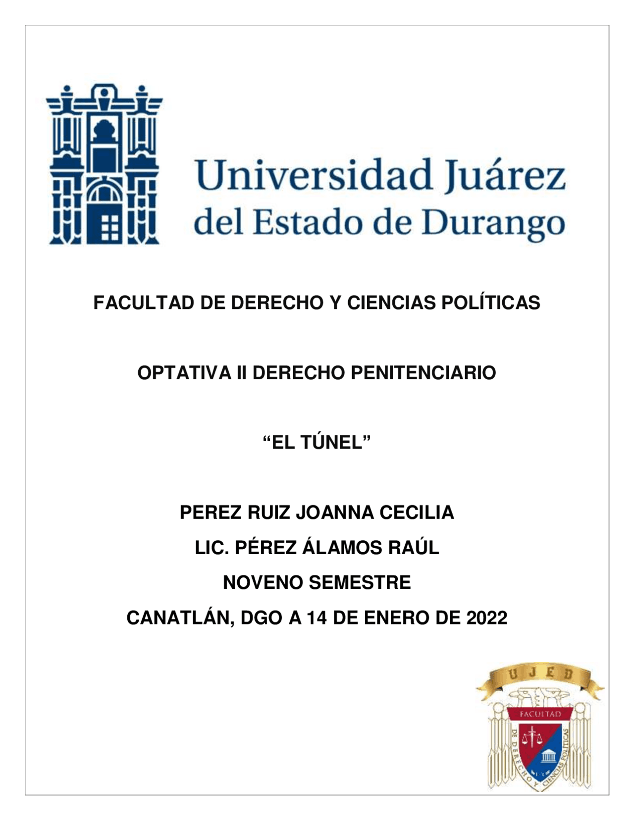 El túnel, es un documental que fue realizado por el CIDE Resúmenes de