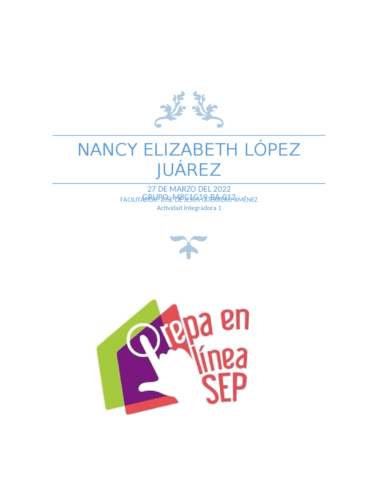 Actividad Integradora 1 Modulo 21 Docsity