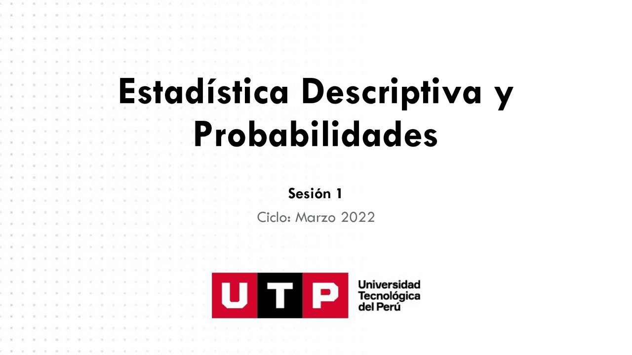Estadística Descriptiva y Probabilidades | Esquemas y mapas