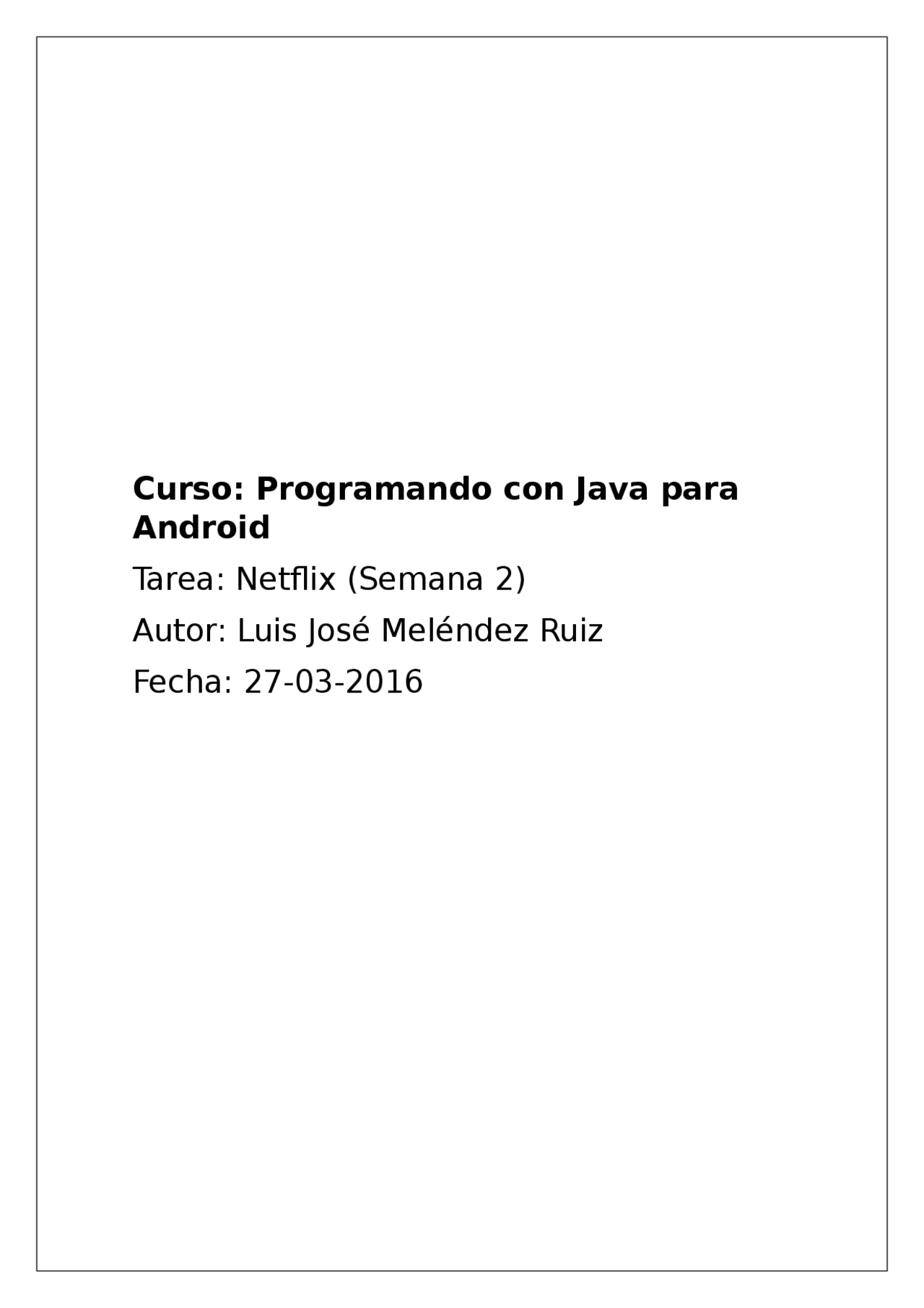Programación Java Netflix - Docsity