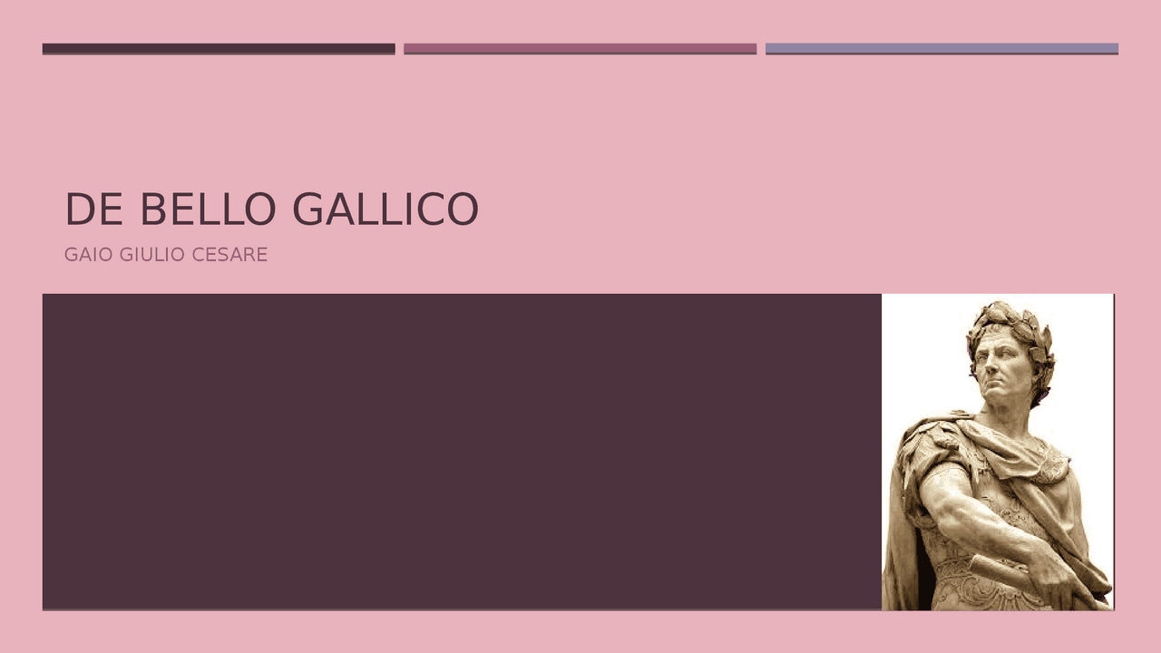 De Bello Gallico Erster Satz www.docsity.com