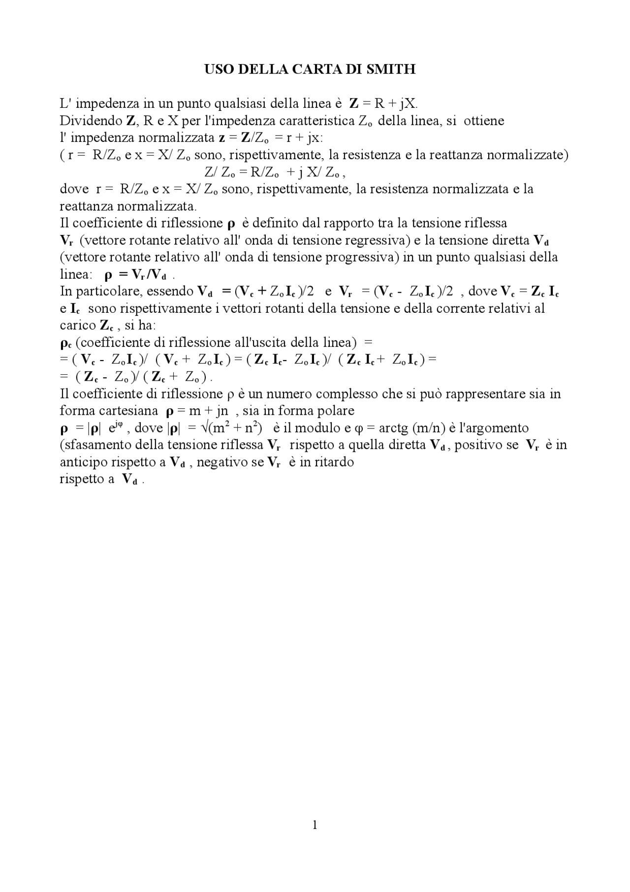 Tutorial Carta Di Smith Docsity tutorial-carta-di-smith-docsity