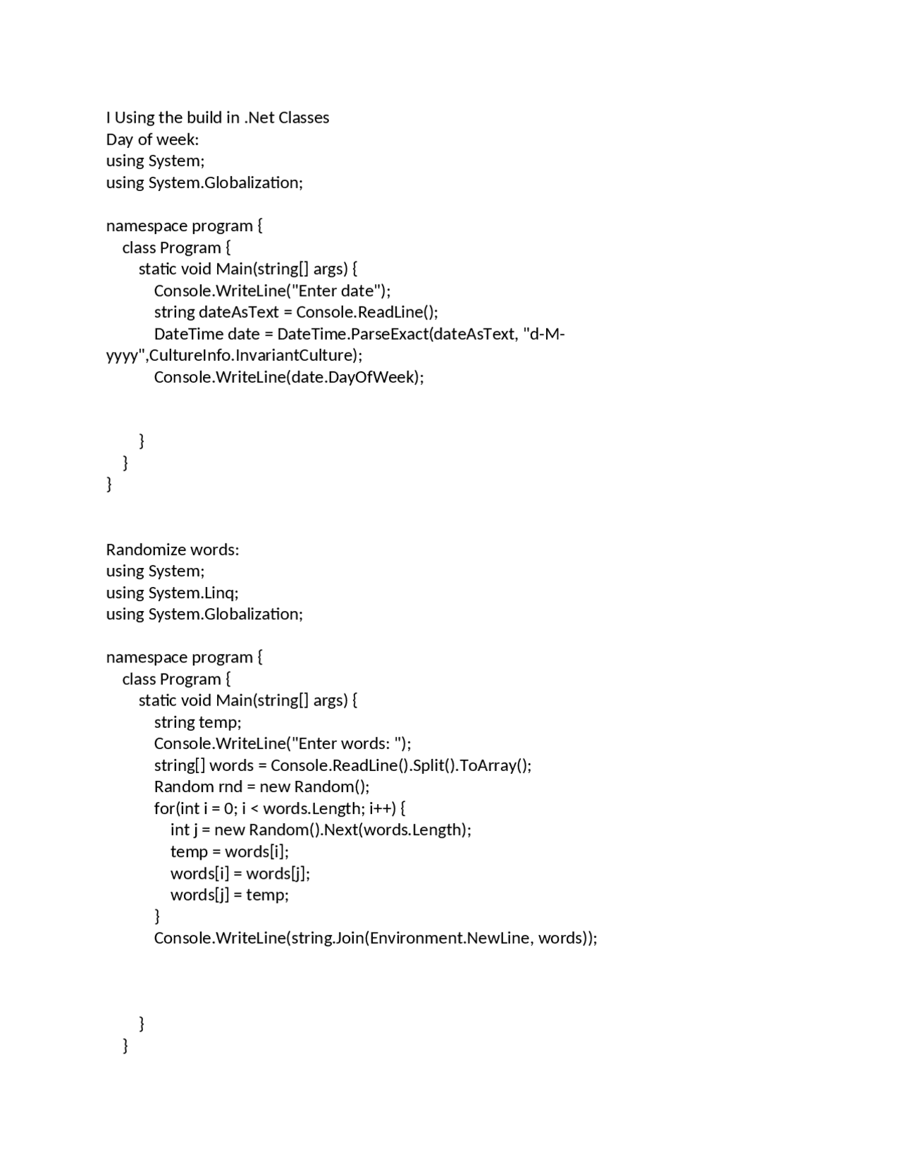 C# Programming Fundamentals: Mastering Built-in Classes and Custom ...