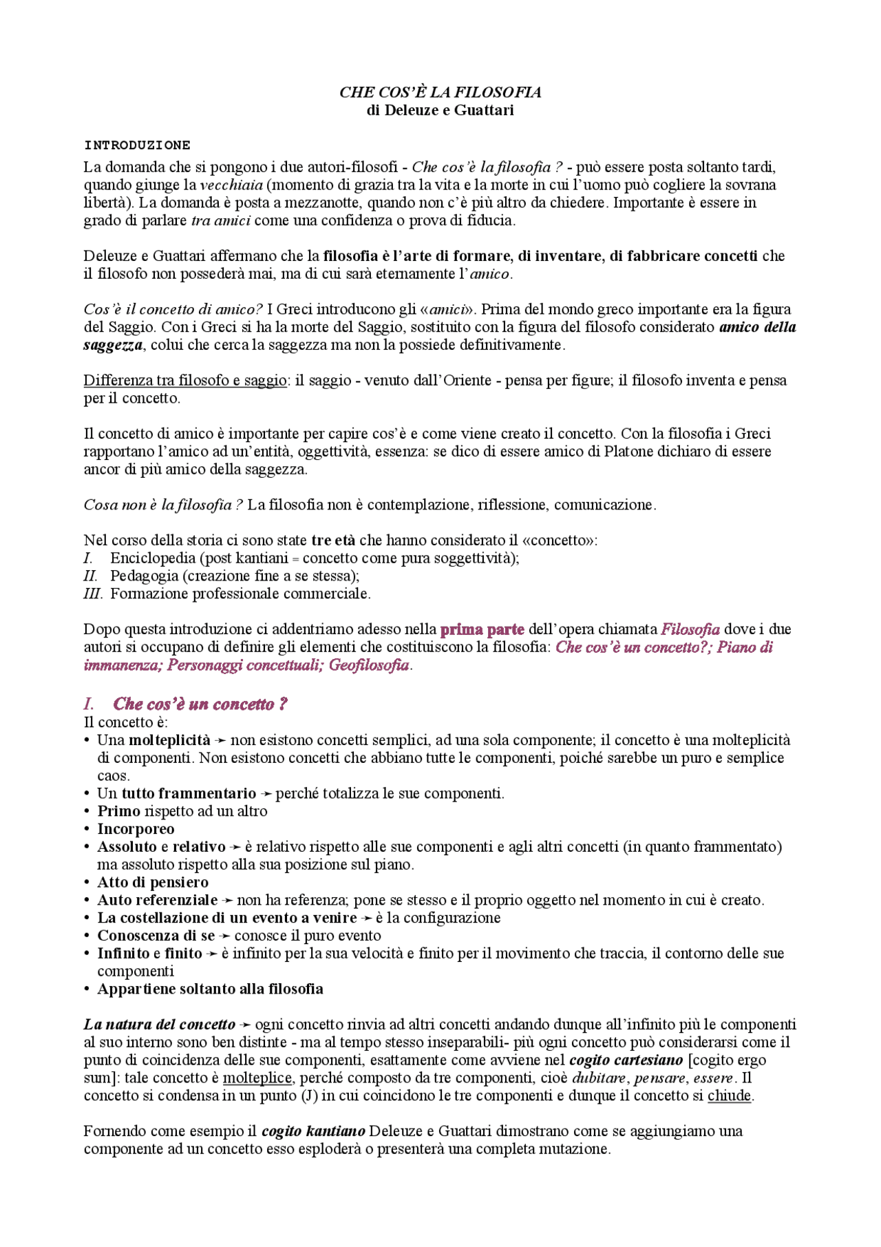 Che cos’è la filosofia Riassunto Docsity