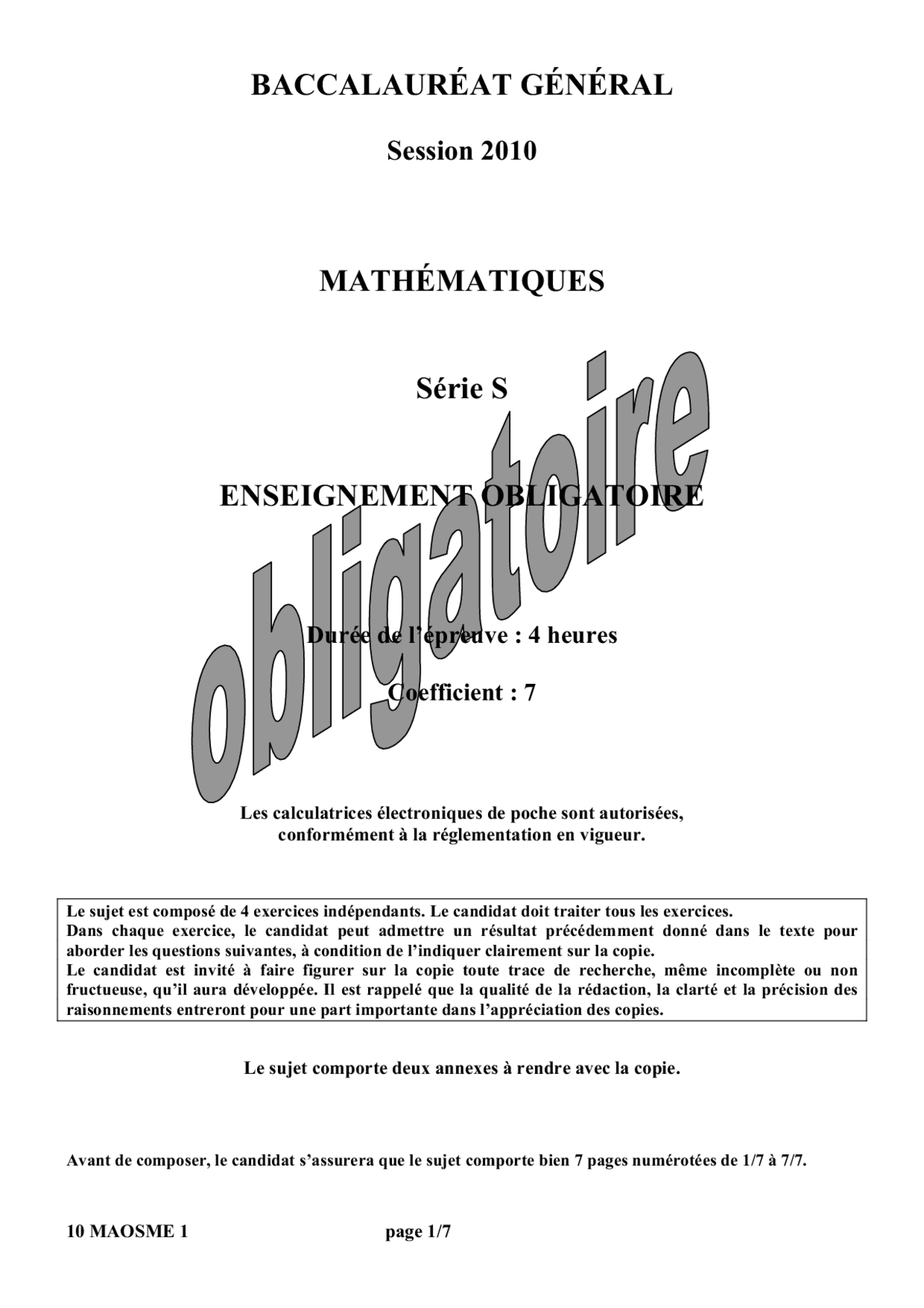 Sujet Bac Mathématiques: Sujet Bac Maths 2025 Pdf – SMZWL